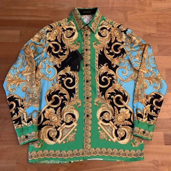 Versace Versace SS19 Baroque Silk Shirt | Grailed