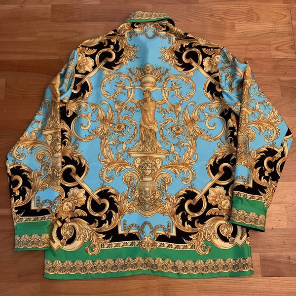 Versace Versace SS19 Baroque Silk Shirt | Grailed