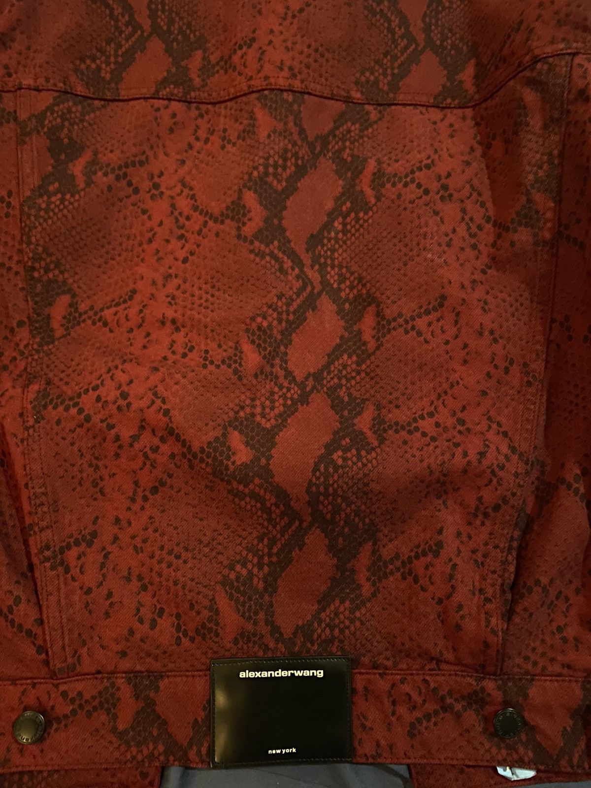 Alexander Wang ~NEED GONE~ Snake Print Denim Jacket Size US M / EU 48-50 / 2 - 3 Thumbnail