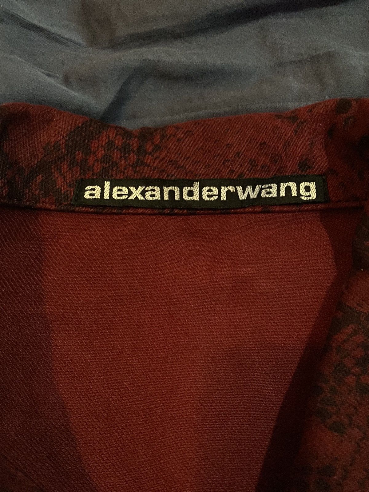 Alexander Wang ~NEED GONE~ Snake Print Denim Jacket Size US M / EU 48-50 / 2 - 2 Thumbnail