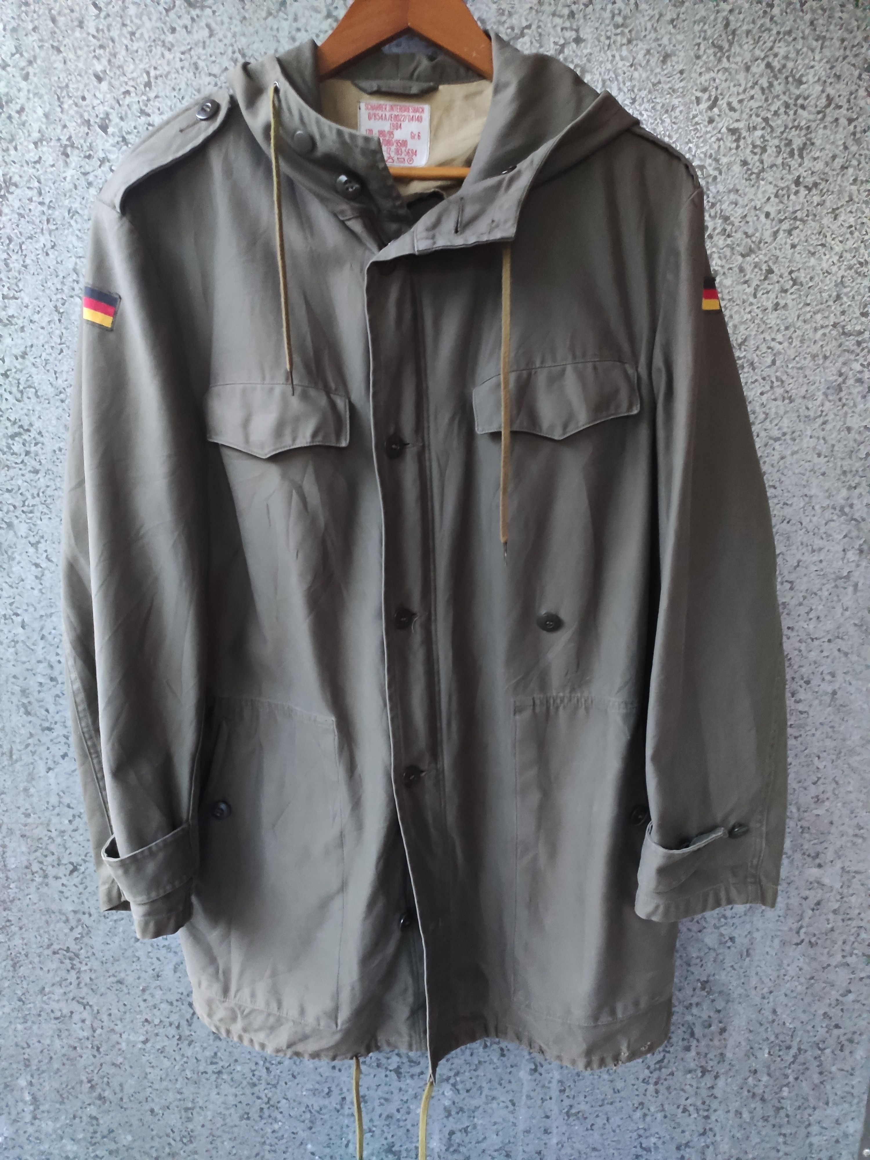 Vintage 🔥 Vtg 80s Hooded Lined Scharrer German Army Winter Parka Size US L / EU 52-54 / 3 - 1 Thumbnail