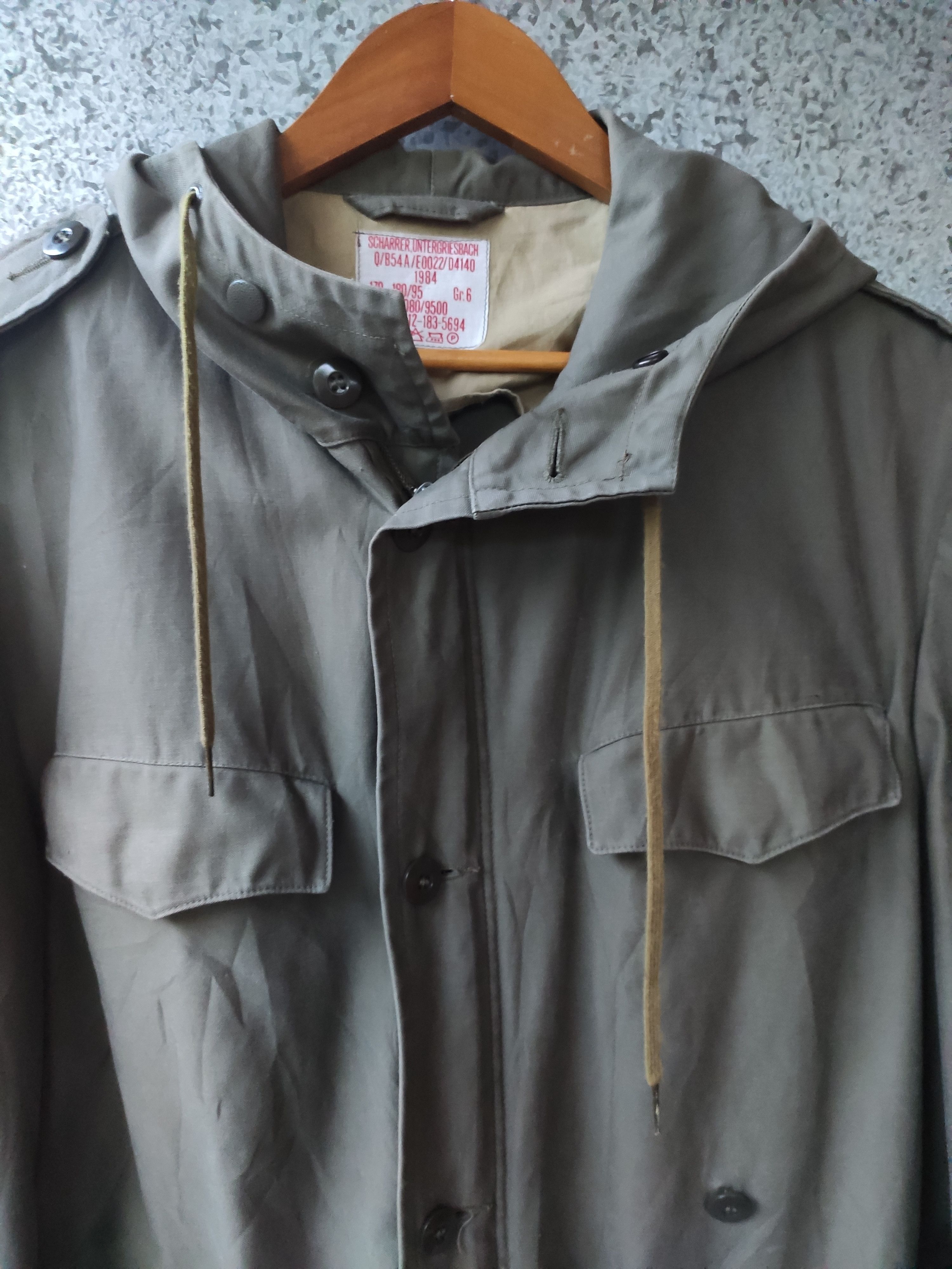 Vintage 🔥 Vtg 80s Hooded Lined Scharrer German Army Winter Parka Size US L / EU 52-54 / 3 - 2 Thumbnail