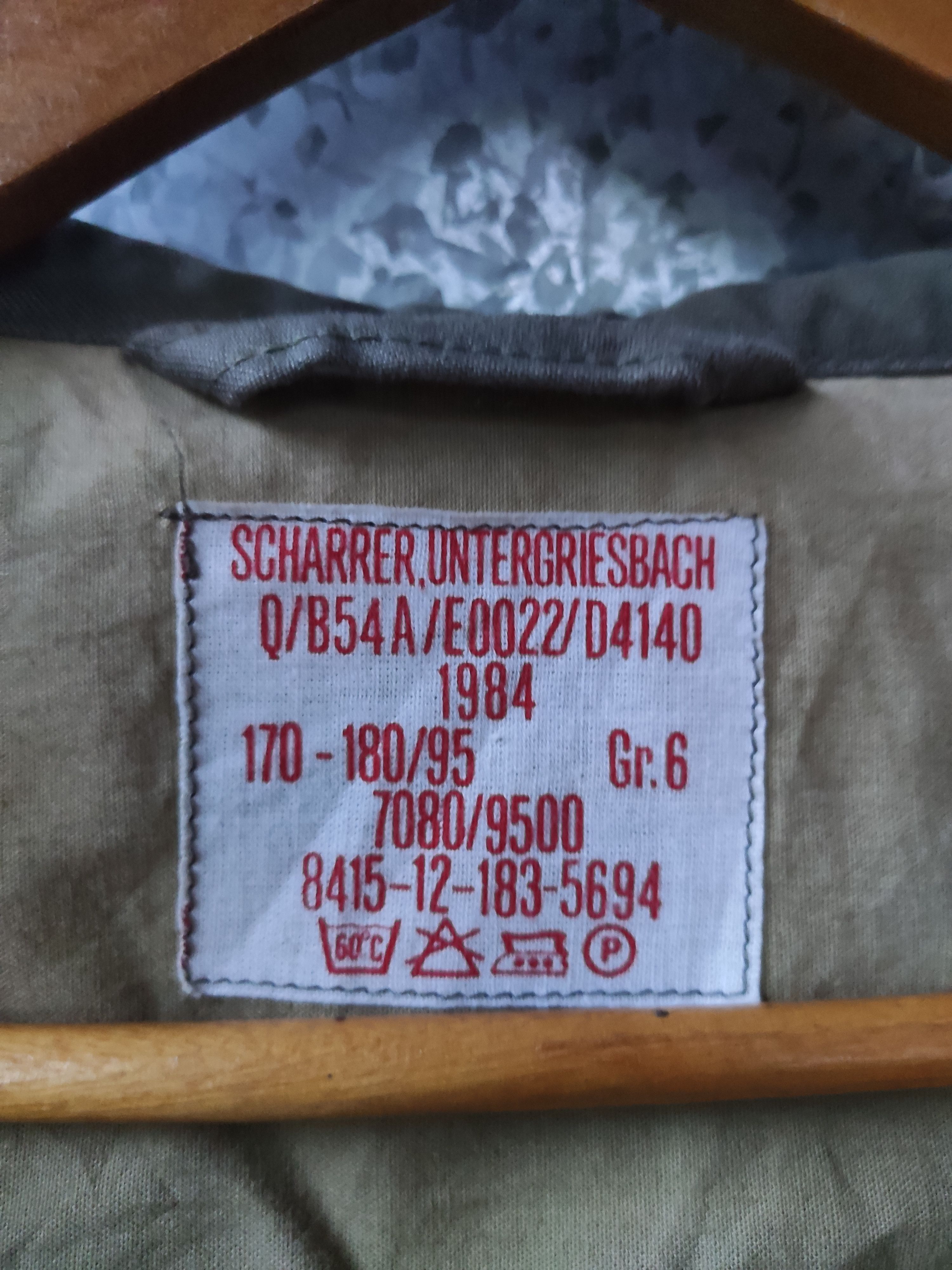 Vintage 🔥 Vtg 80s Hooded Lined Scharrer German Army Winter Parka Size US L / EU 52-54 / 3 - 7 Thumbnail