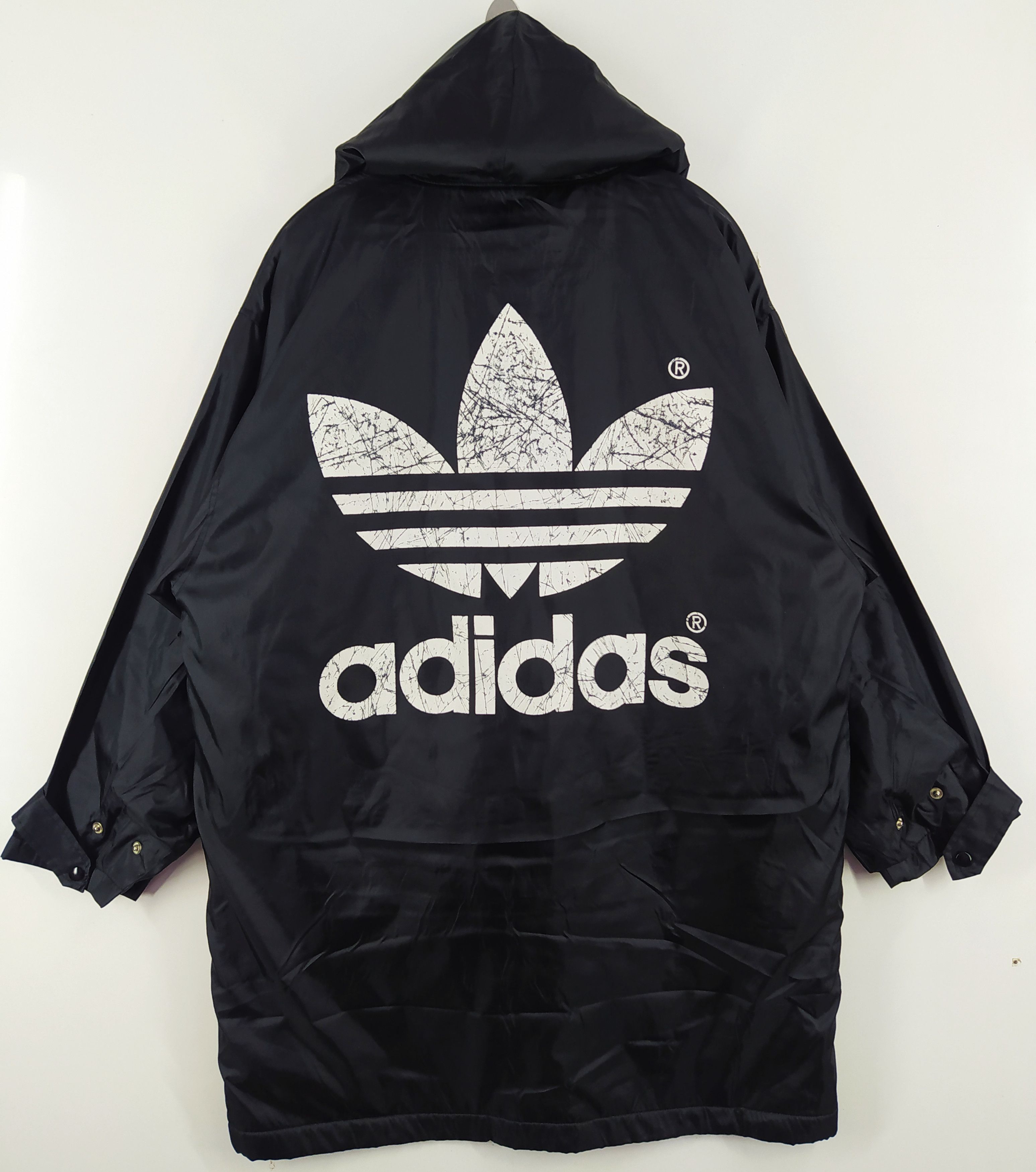 Adidas × Vintage Vintage Adidas Very Big Logo At Back Big Size Jacket Hoodie Size US XXL / EU 58 / 5 - 1 Thumbnail