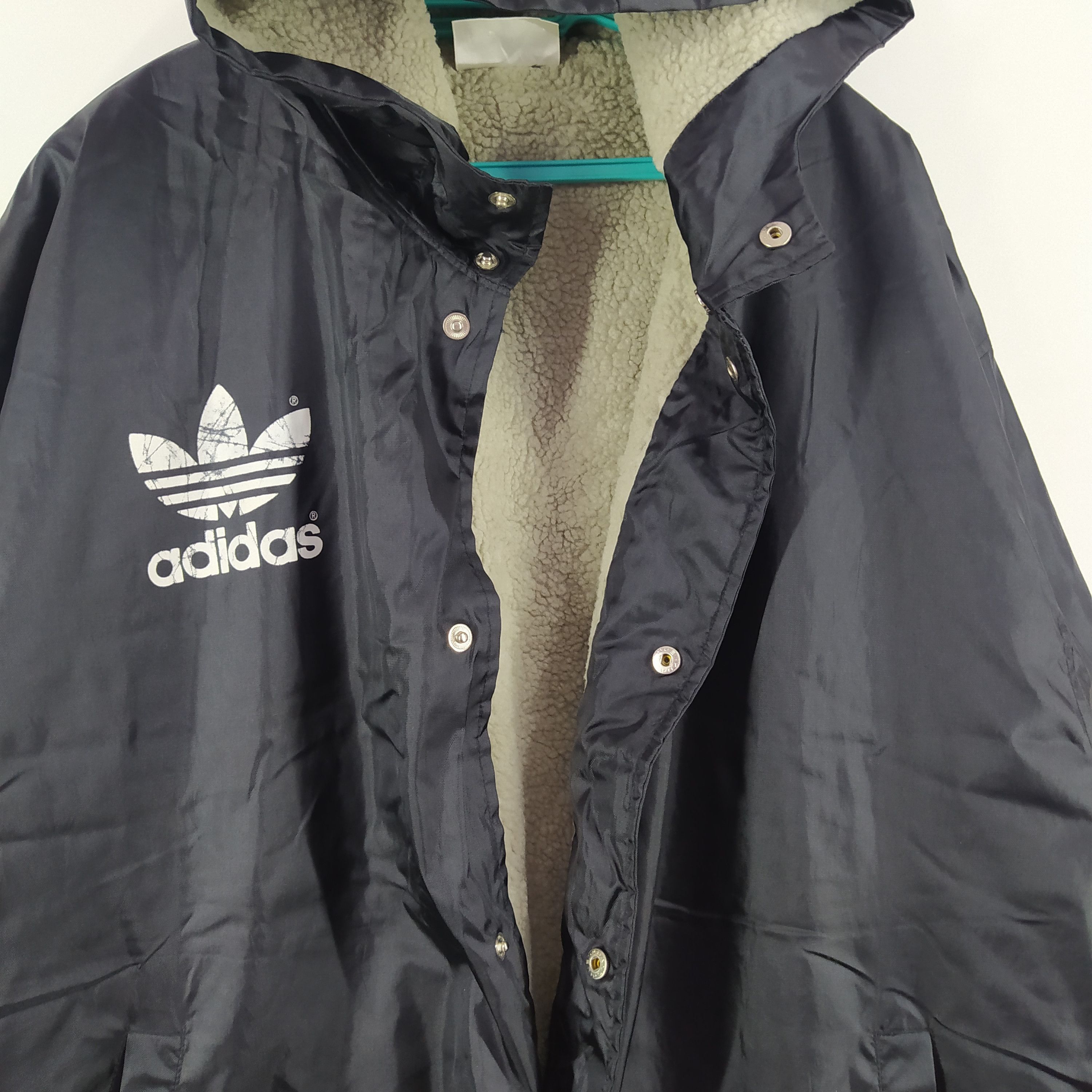 Adidas × Vintage Vintage Adidas Very Big Logo At Back Big Size Jacket Hoodie Size US XXL / EU 58 / 5 - 8 Thumbnail