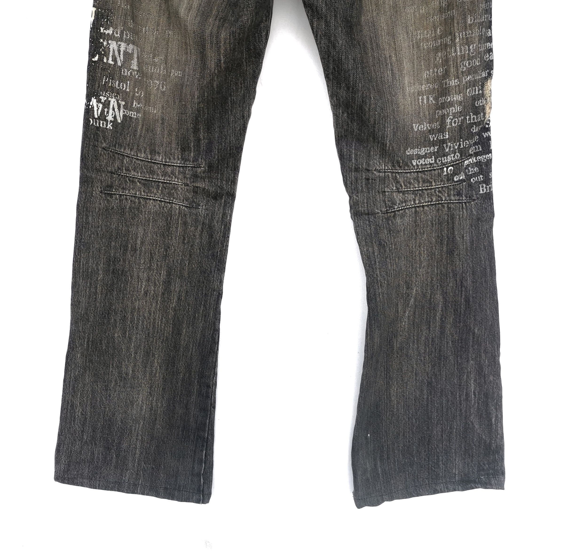 Japanese Brand Rupert Japanese Distressed Painted Denim Jeans Size US 31 - 6 Thumbnail
