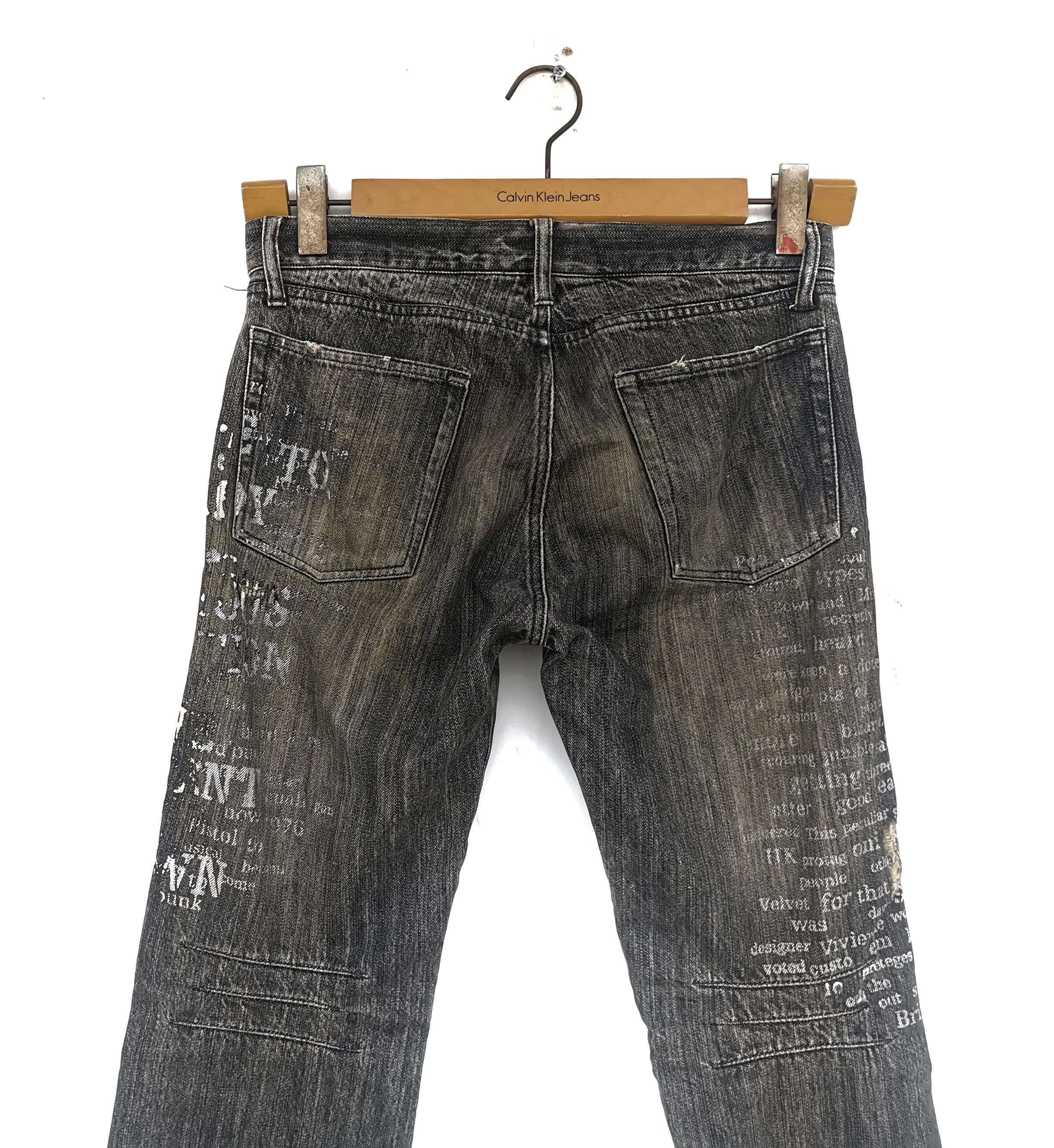 Japanese Brand Rupert Japanese Distressed Painted Denim Jeans Size US 31 - 4 Thumbnail