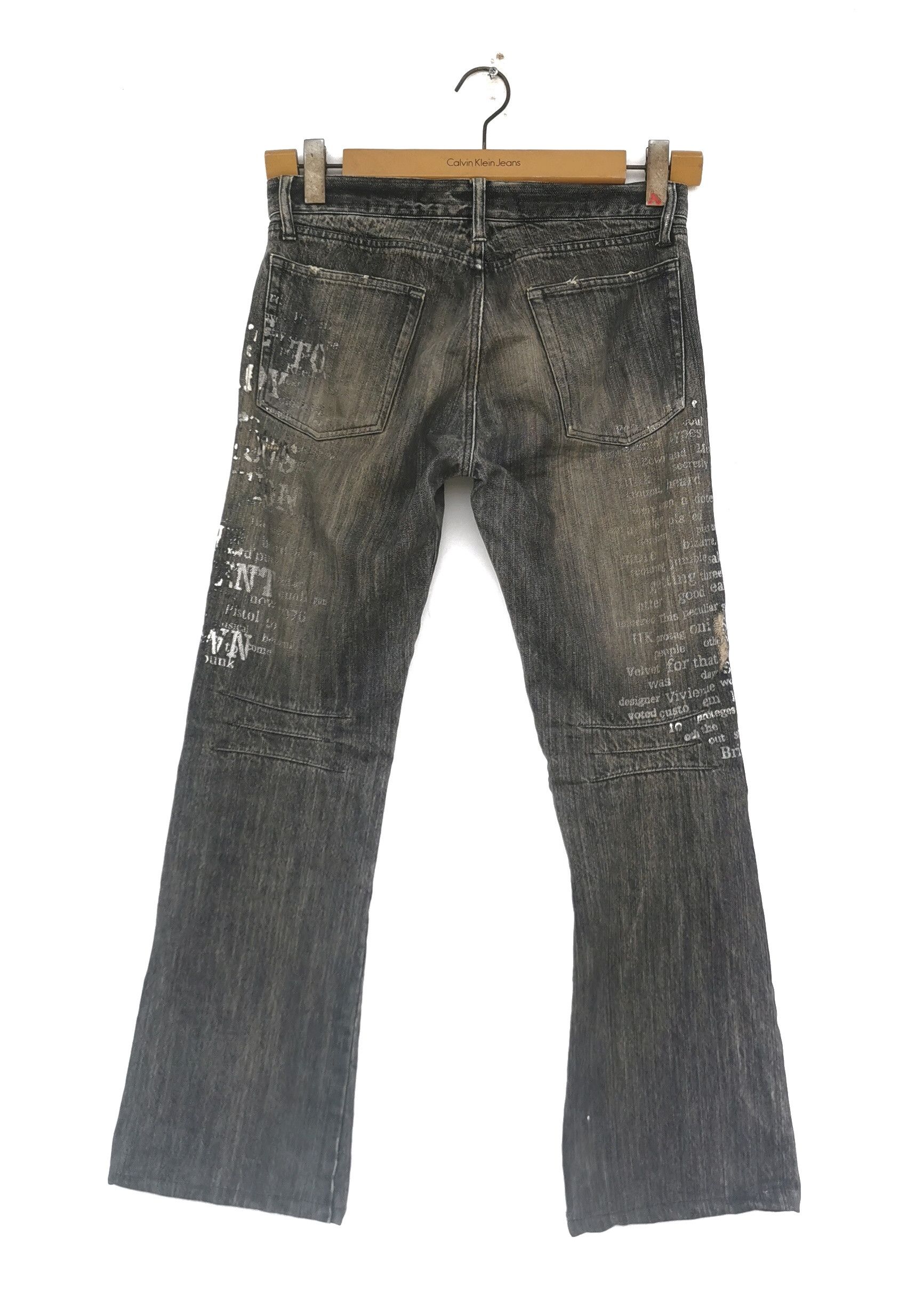 Japanese Brand Rupert Japanese Distressed Painted Denim Jeans Size US 31 - 2 Thumbnail