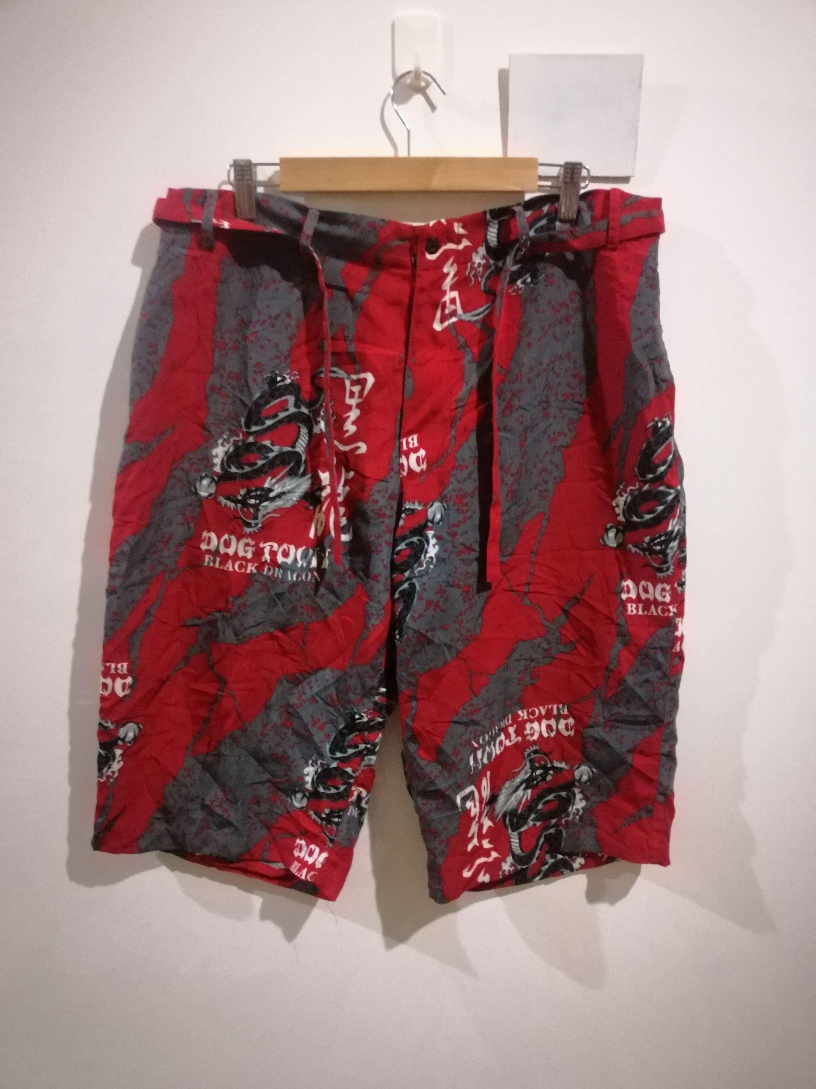 Dogtown × Japanese Brand × Vintage Vintage Dog Town Black Dragon Short  Pants | Grailed