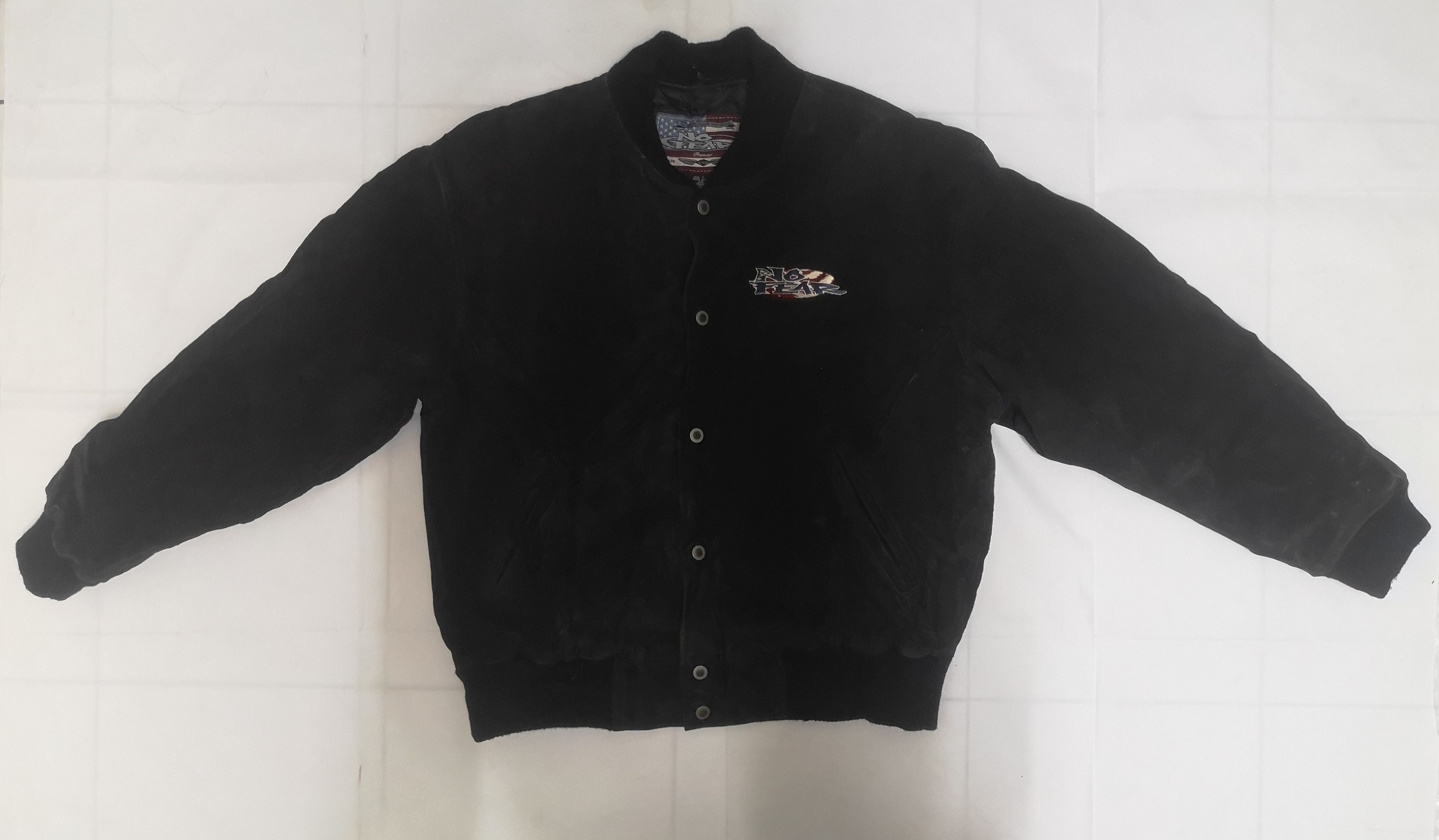 Vintage No Fear varsity suede Leather Jacket