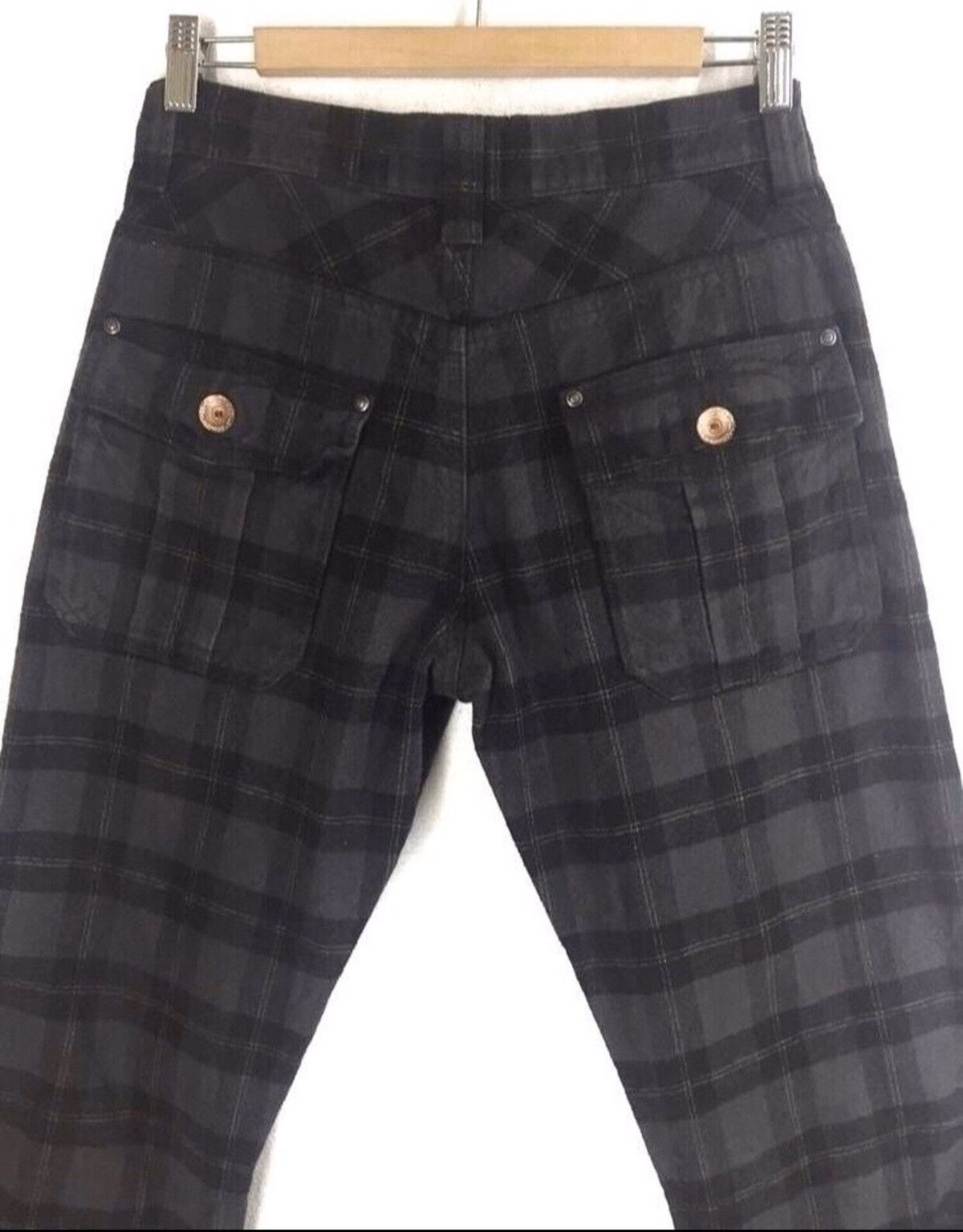 Japanese Brand Japanese Rush Hour Double Knee Check / Tartan Slim Fit Pant Size US 32 / EU 48 - 6 Thumbnail