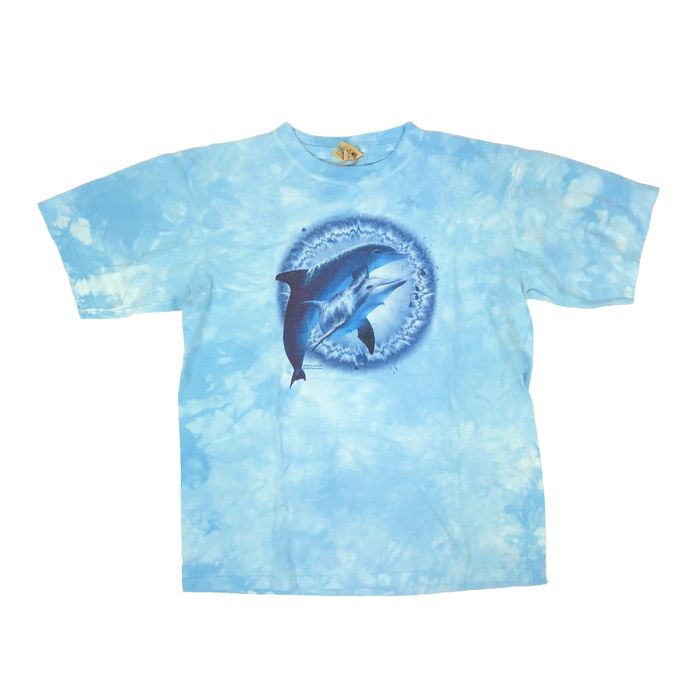 Vintage Vintage 00s The Mountain Dolphins Psychedelic Tie Dye Shirt ...