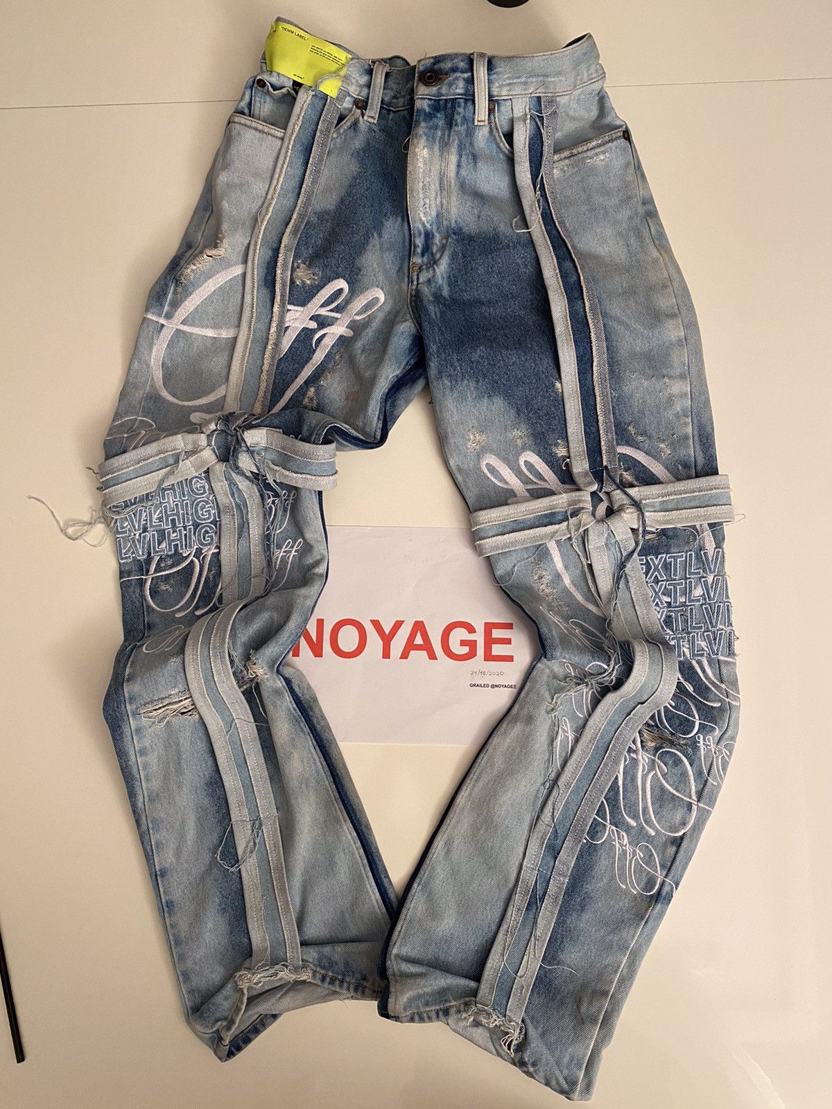 Off White Off White X Ev Bravado Denim Grailed