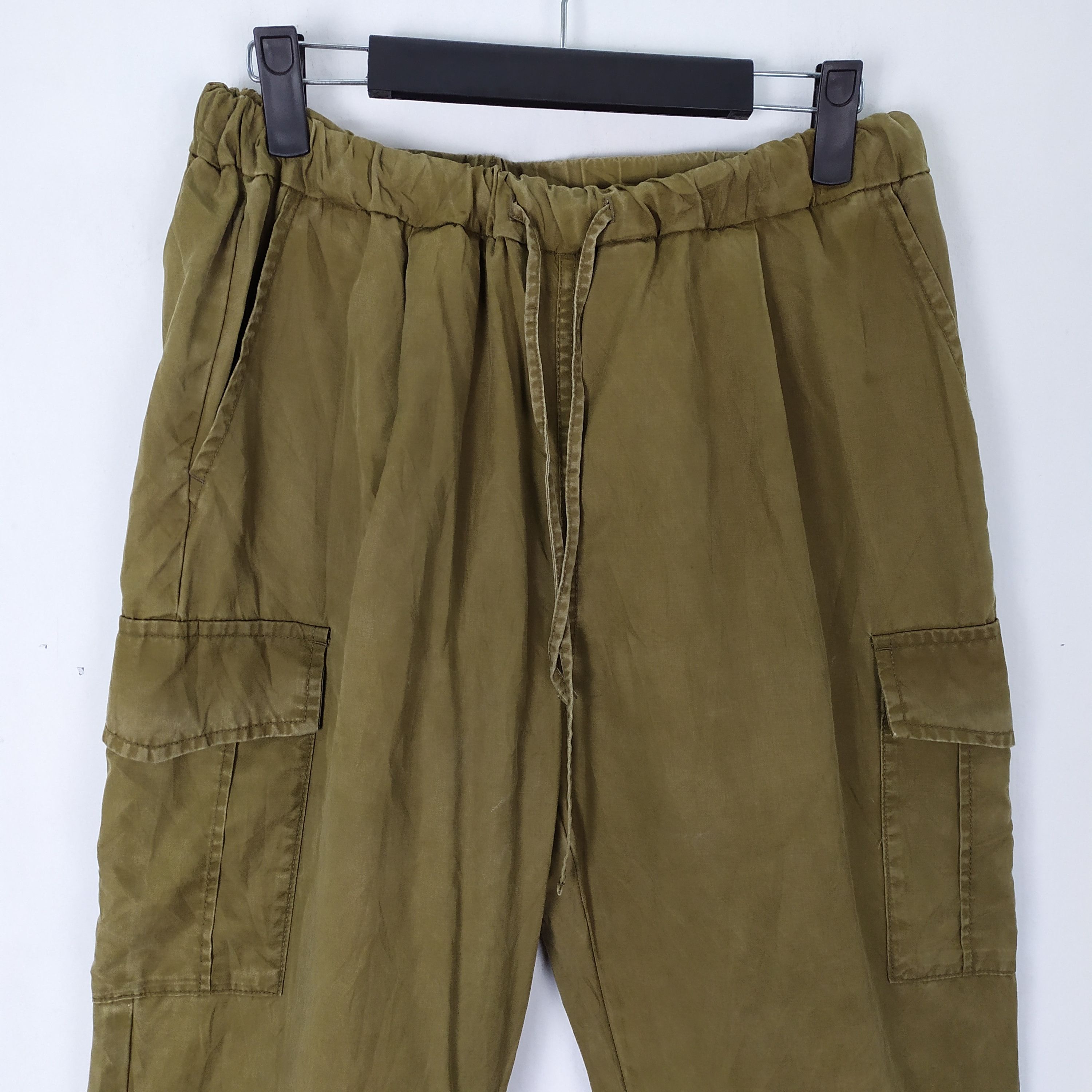 Japanese Brand JAPANESE GU SPRING WAIST BAGGY EASY CARGO PANTS Size US 26 / EU 42 - 2 Thumbnail