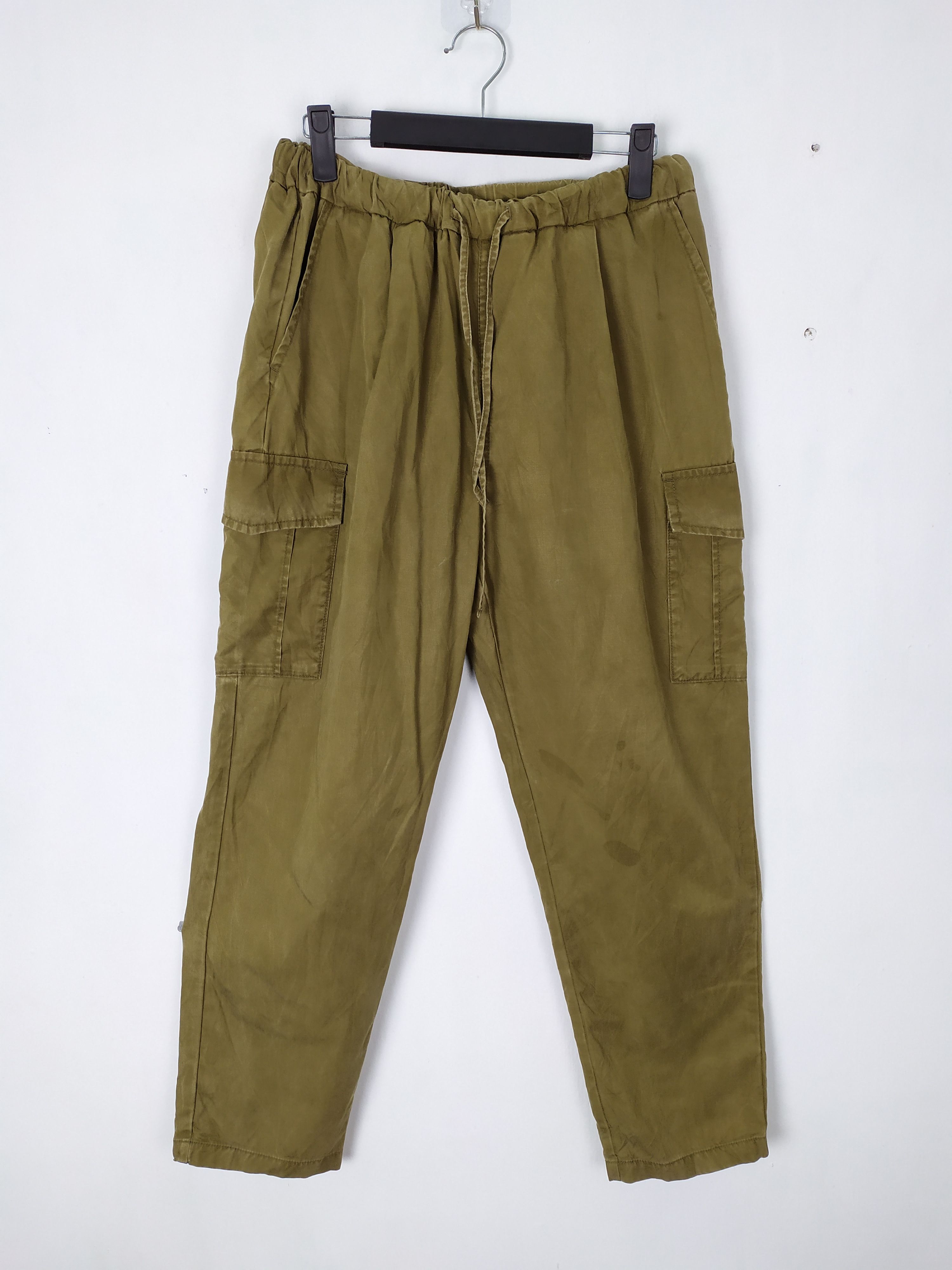 JAPANESE GU SPRING WAIST BAGGY EASY CARGO PANTS