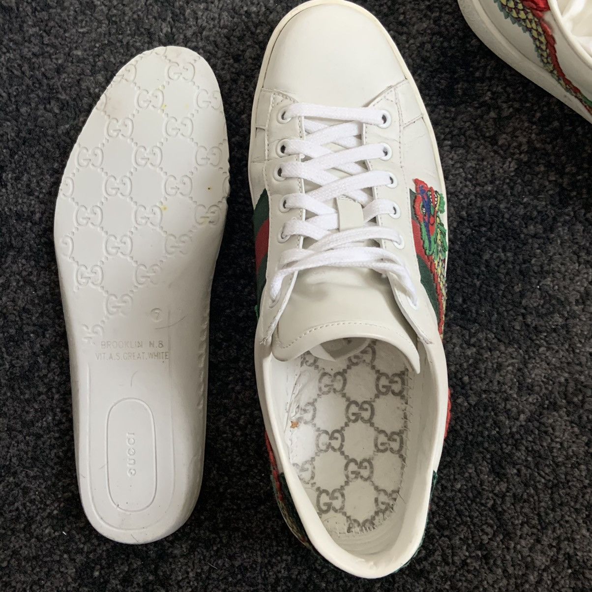 Gucci Gucci ace embroidered dragon Grailed