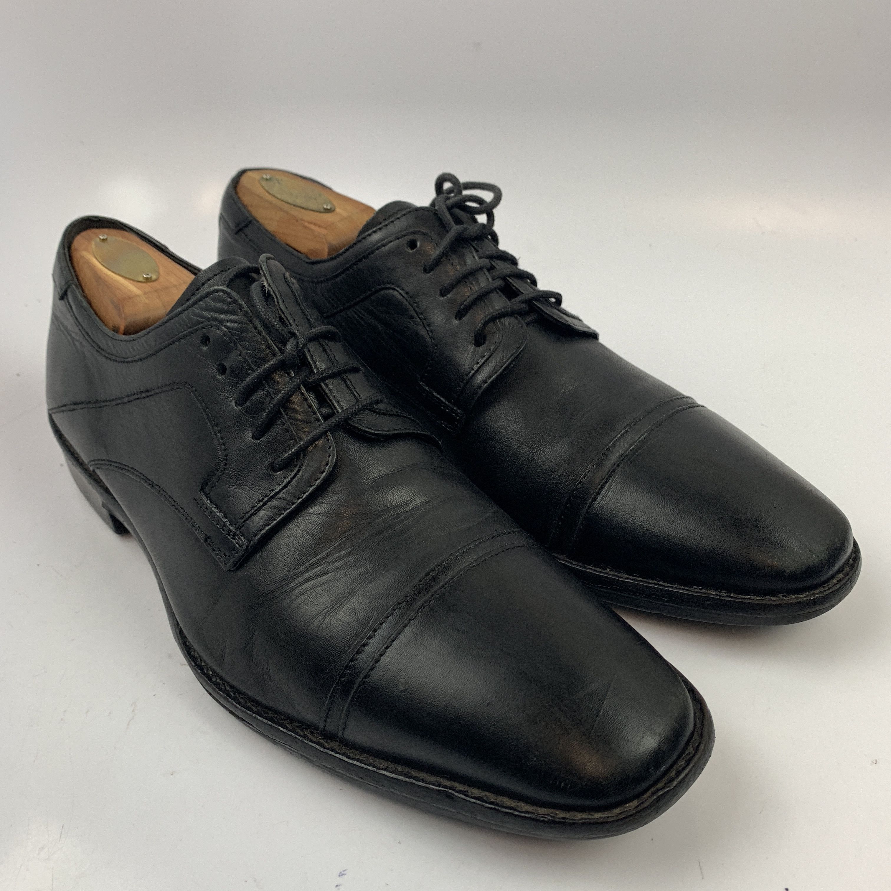 Johnston & Murphy Johnston & Murphy 9 US M Men Dress Oxford Shoes Black ...