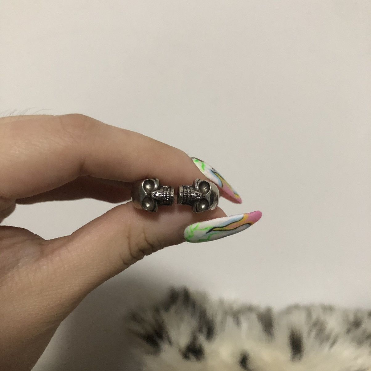 image of Alexander Mcqueen Mcqueen Skull Silver Ring, Men's