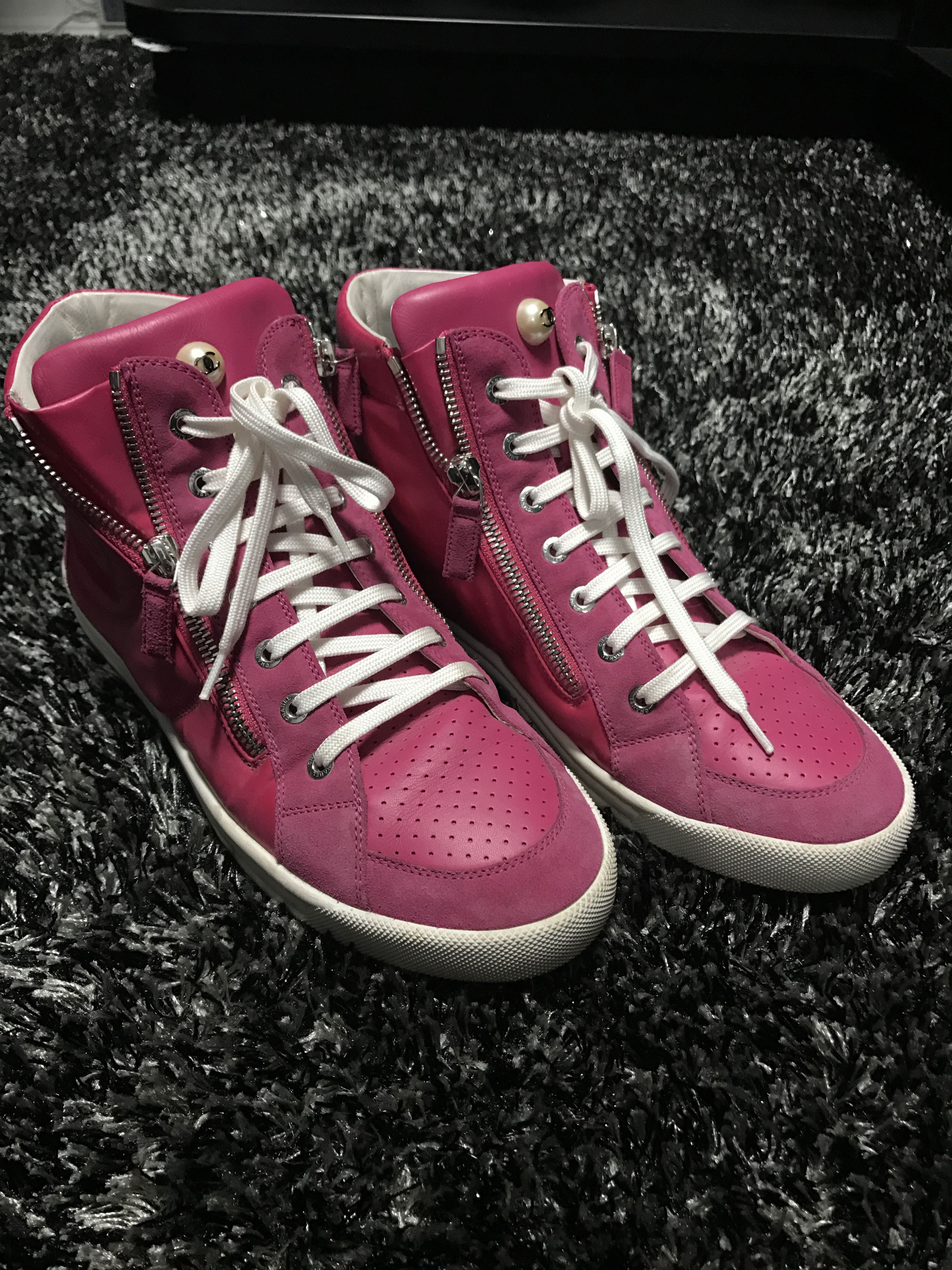 Pink Chanel Sneakers Grailed