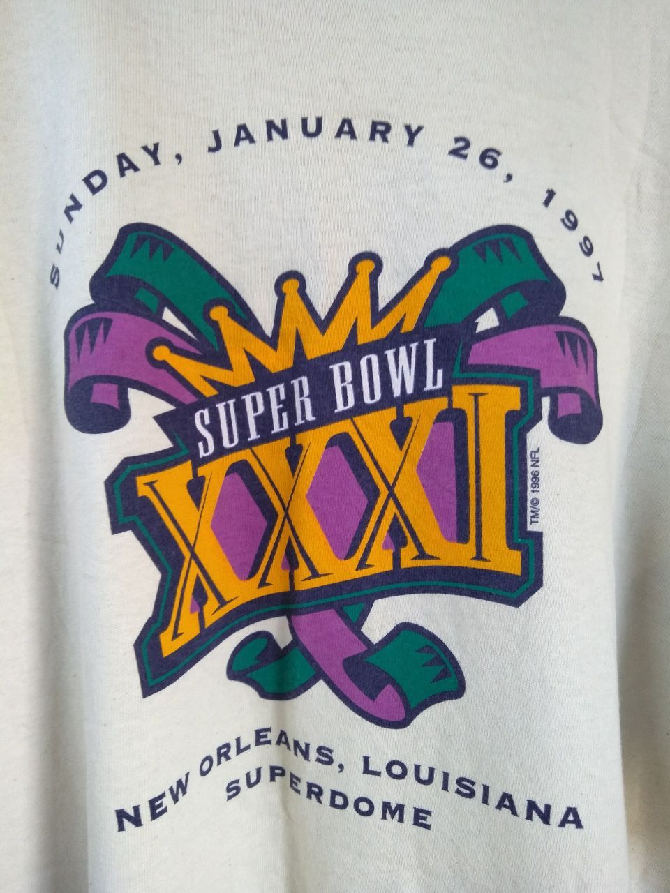 NFL 90s NFL SUPER BOWL NEW ORLEANS 1997 Size US XL / EU 56 / 4 - 3 Thumbnail