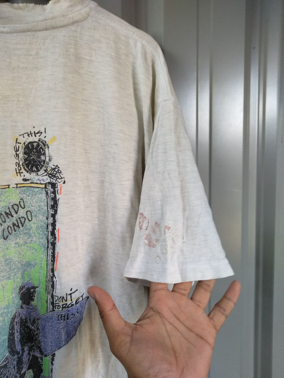Hang Ten 💥90s HANG TEN Hawaiian Distressed Destroyed SURF TEE Size US L / EU 52-54 / 3 - 4 Thumbnail