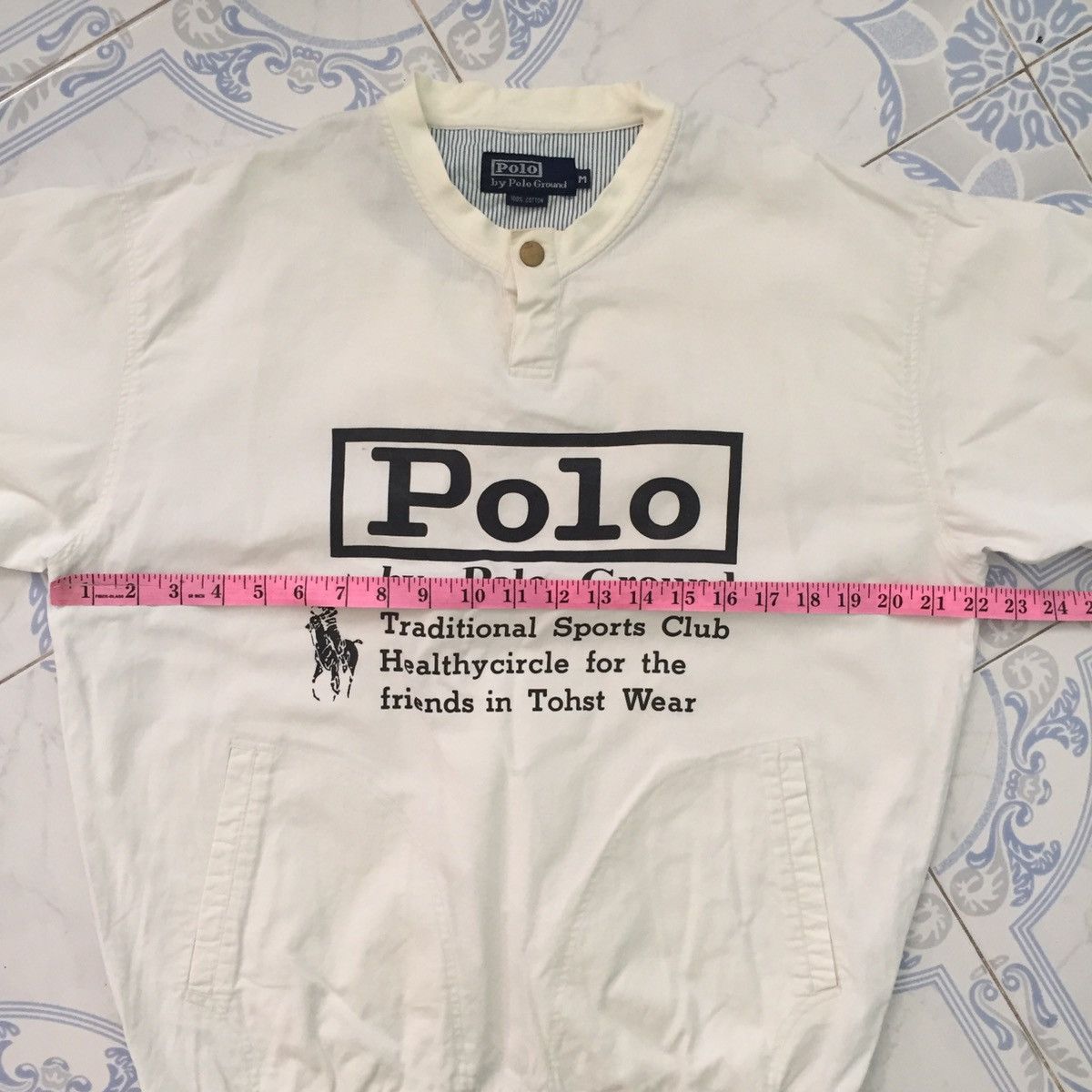 Beverly Hills Polo Club Polo by Polo Ground With Button Collar & Pockets Size US M / EU 48-50 / 2 - 10 Thumbnail