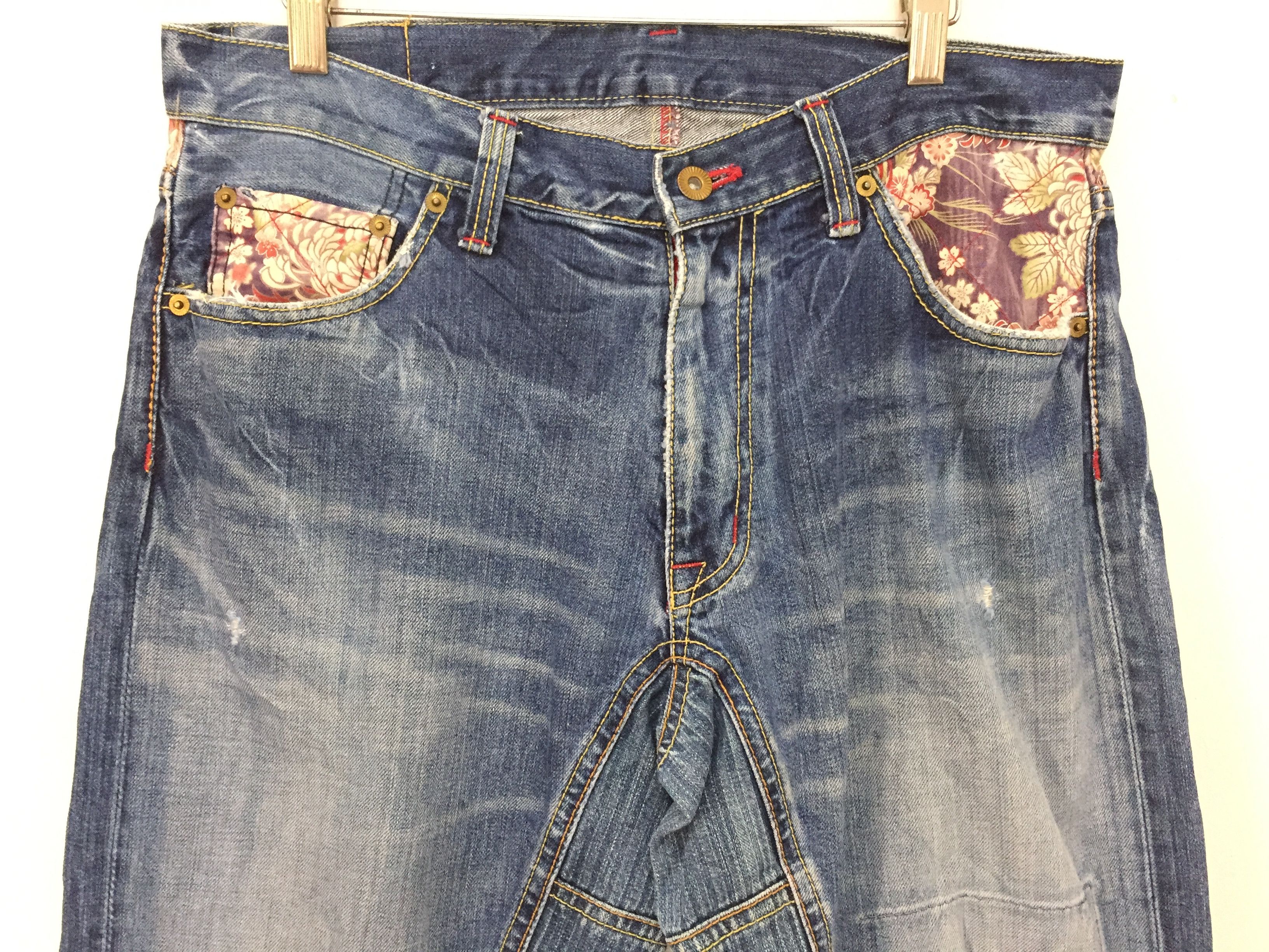 Eternal 90's ETERNAL Japan Motif patchwork pants kapital Size US 33 - 2 Thumbnail