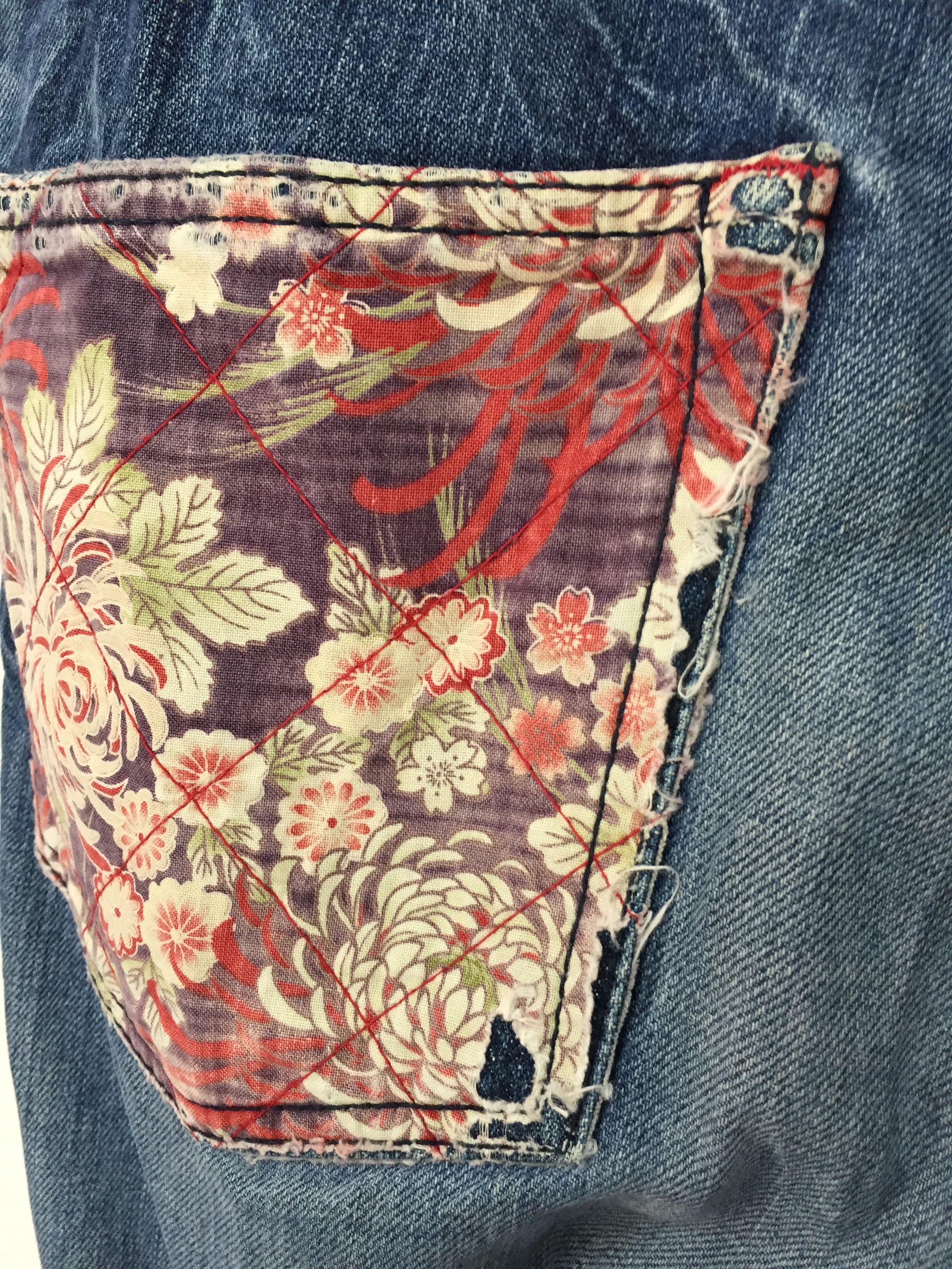 Eternal 90's ETERNAL Japan Motif patchwork pants kapital Size US 33 - 9 Thumbnail