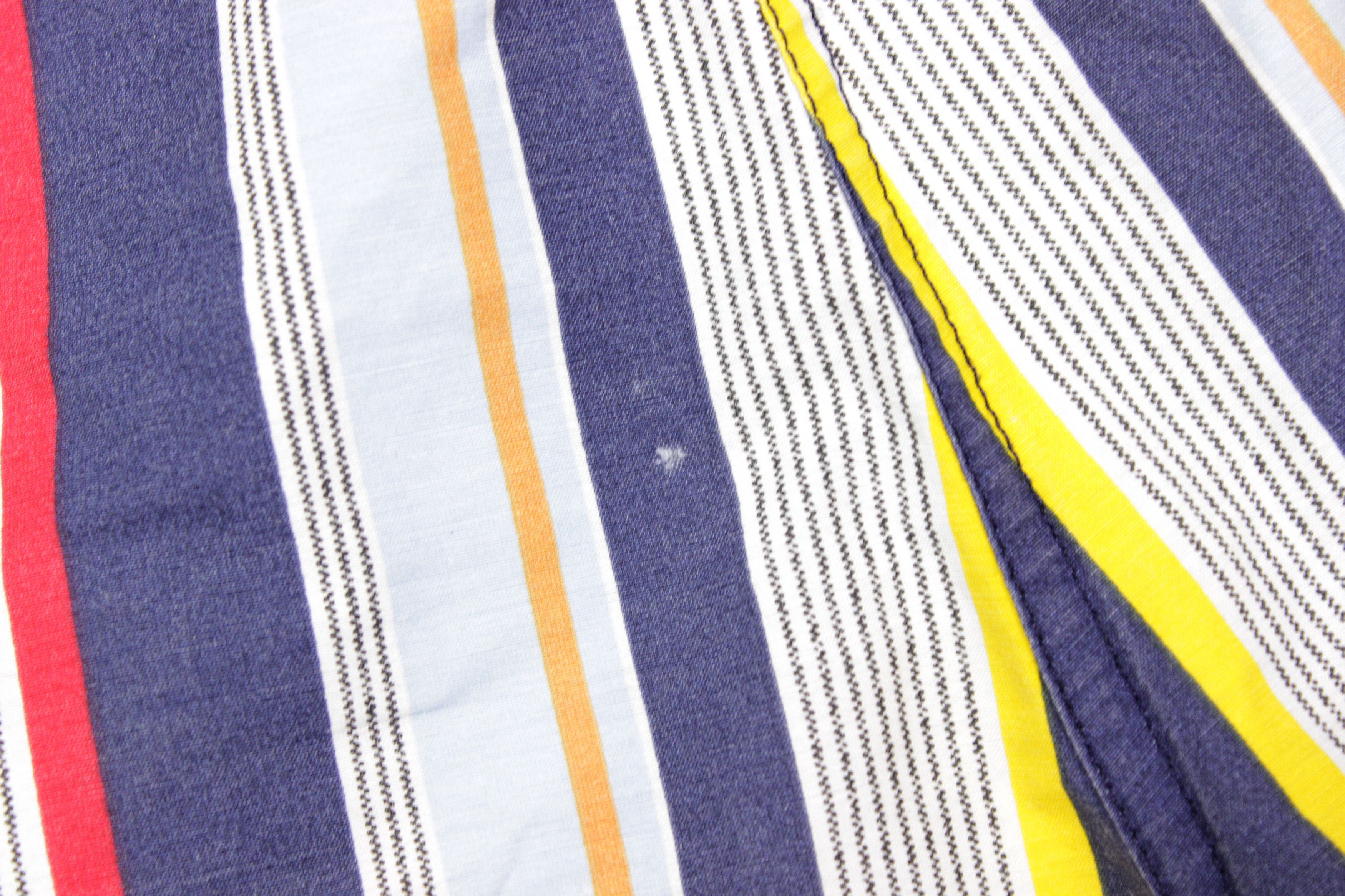 Lacoste 90S Logo Striped Shorts Vintage Size US 34 / EU 50 - 5 Thumbnail