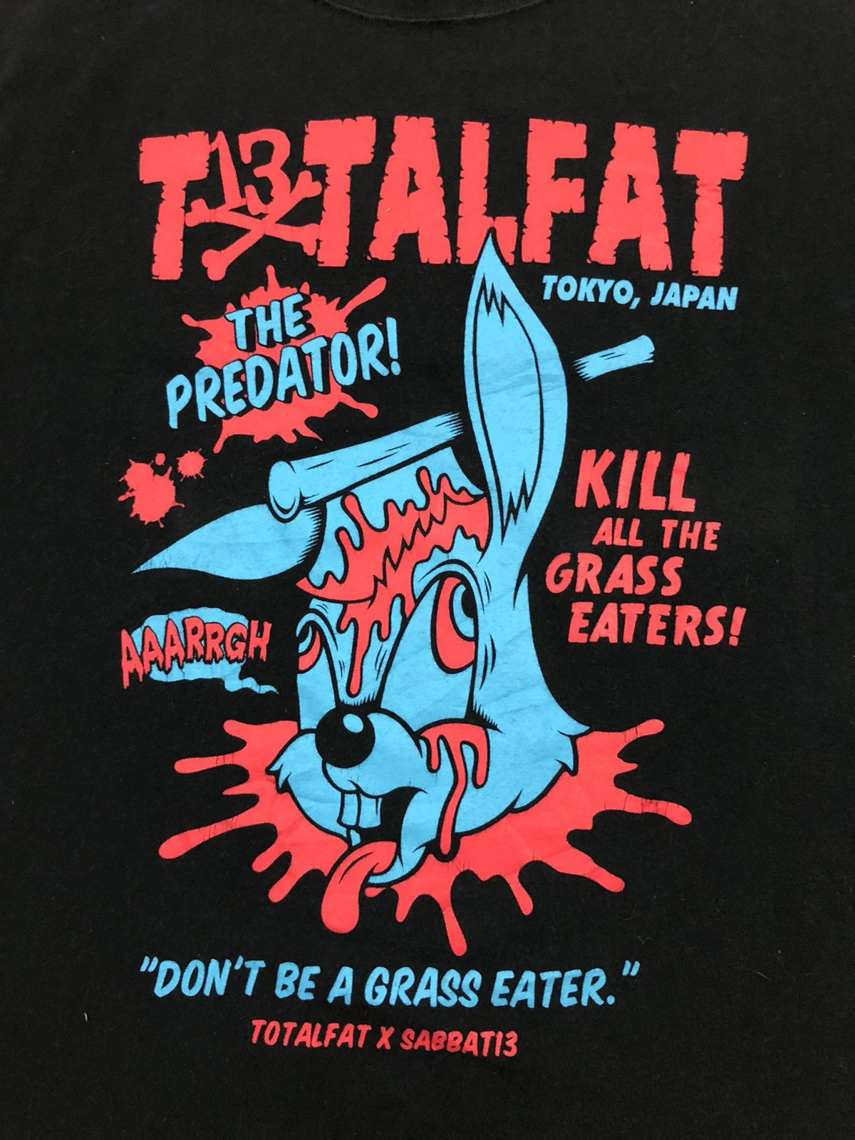 Roen Total Fat 🇯🇵 Punk Goth Band Jumping Jack Richard Shirt Size US M / EU 48-50 / 2 - 4 Thumbnail