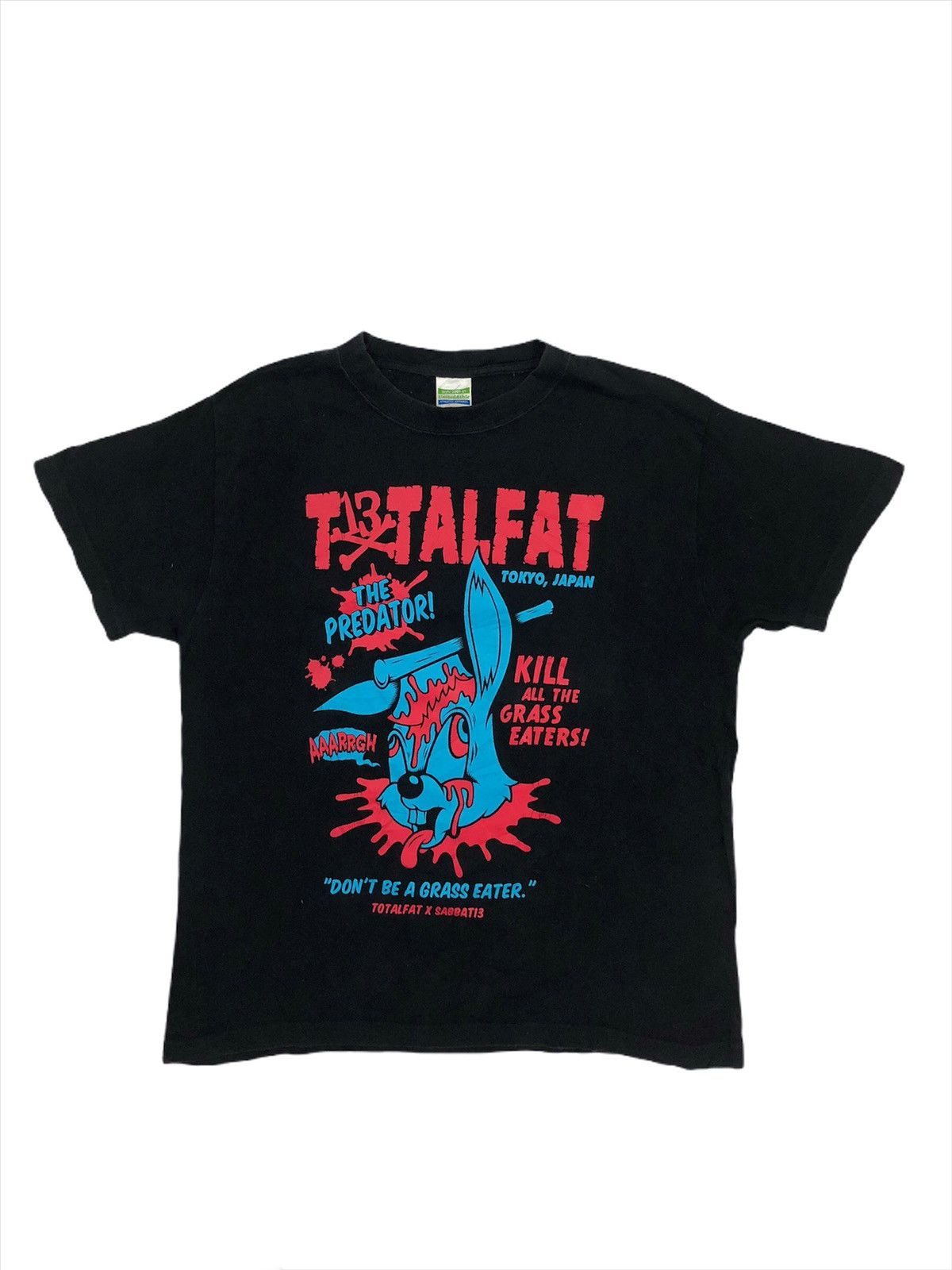 Roen Total Fat 🇯🇵 Punk Goth Band Jumping Jack Richard Shirt Size US M / EU 48-50 / 2 - 2 Thumbnail