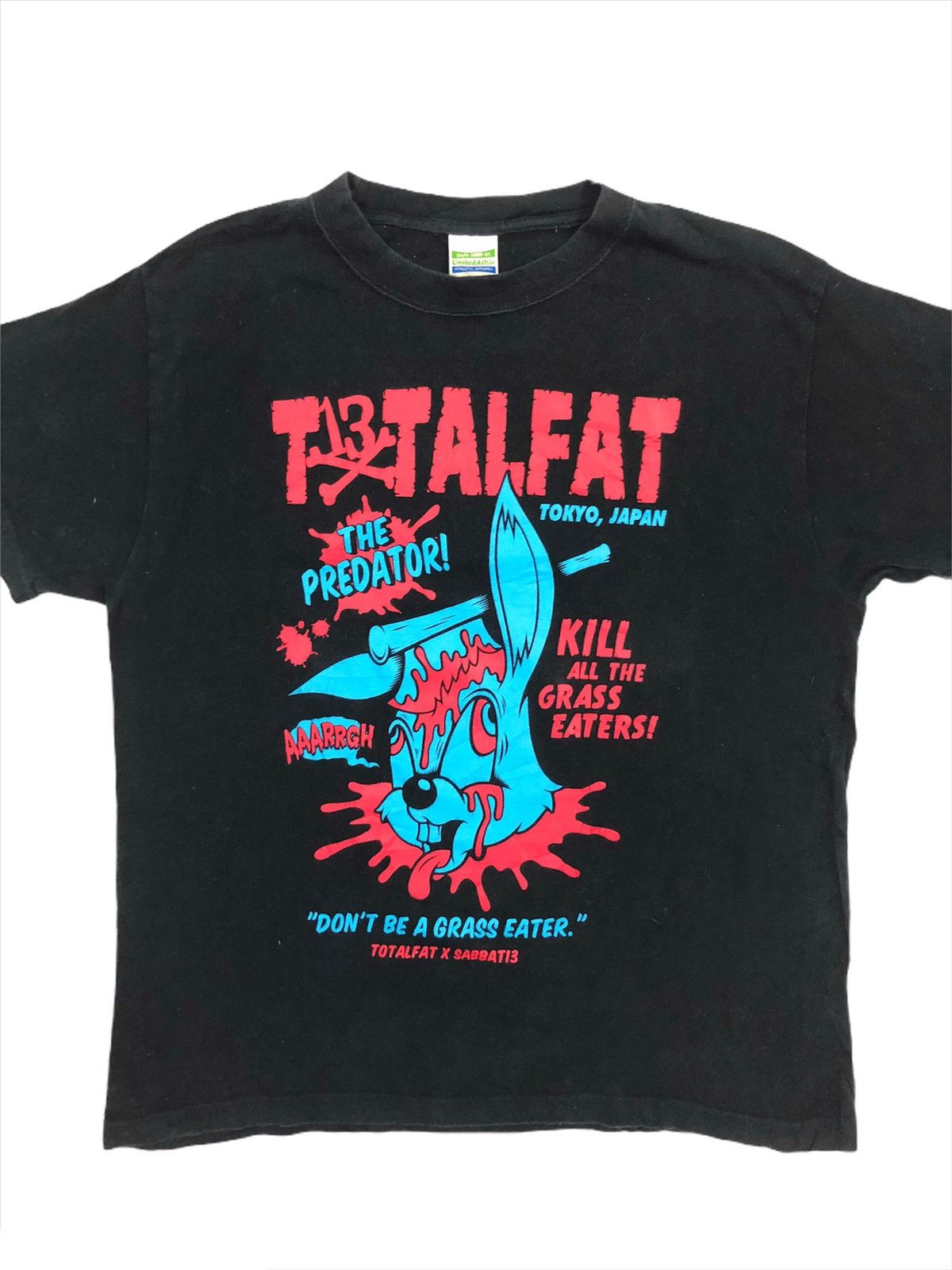Roen Total Fat 🇯🇵 Punk Goth Band Jumping Jack Richard Shirt Size US M / EU 48-50 / 2 - 1 Thumbnail