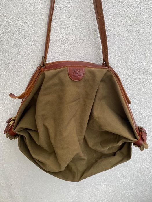 Il Bisonte Il Bisonte Caramella shoulder bag transformable canvas