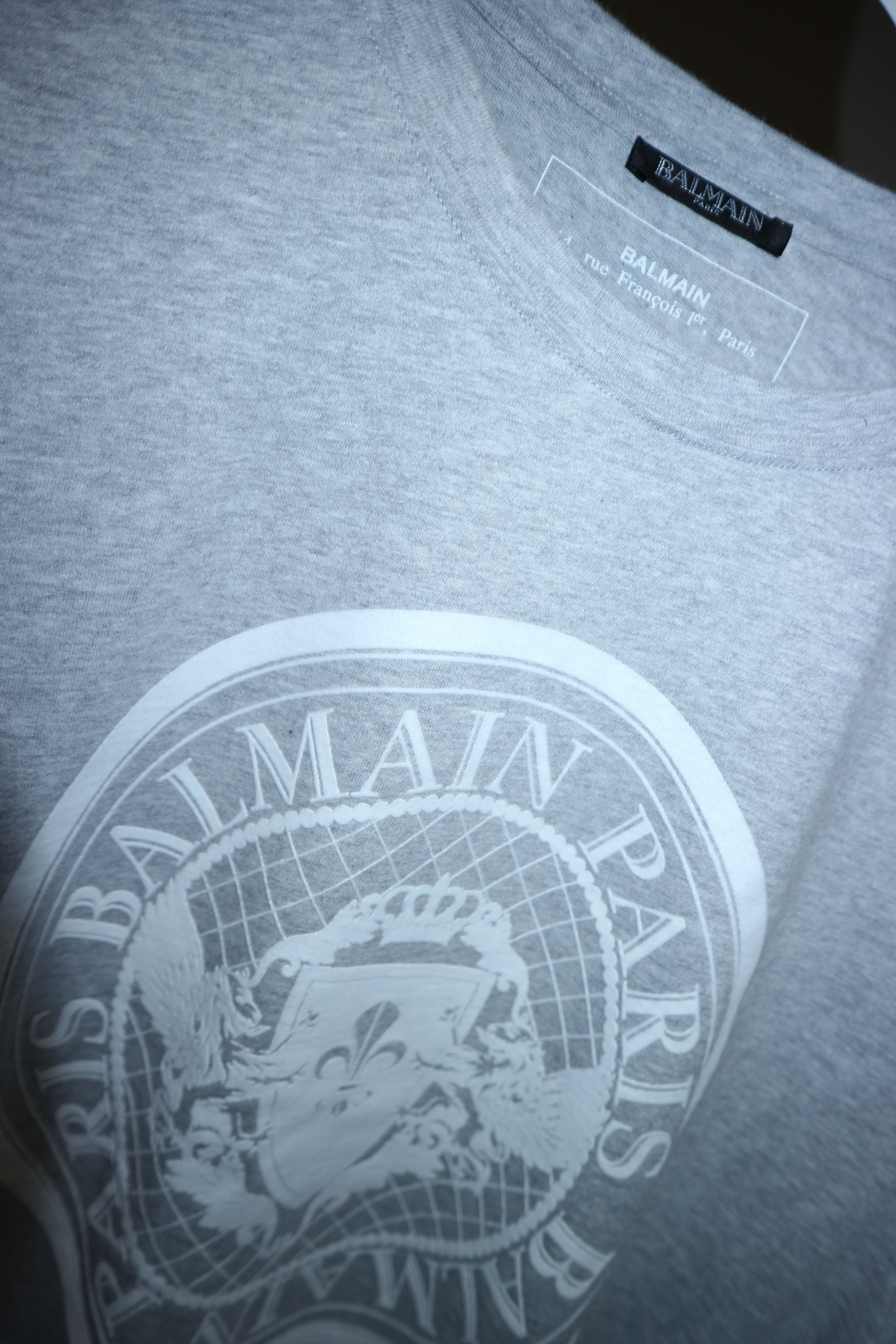 Balmain Flocked logo print t-shirt Size US XXL / EU 58 / 5 - 9 Thumbnail