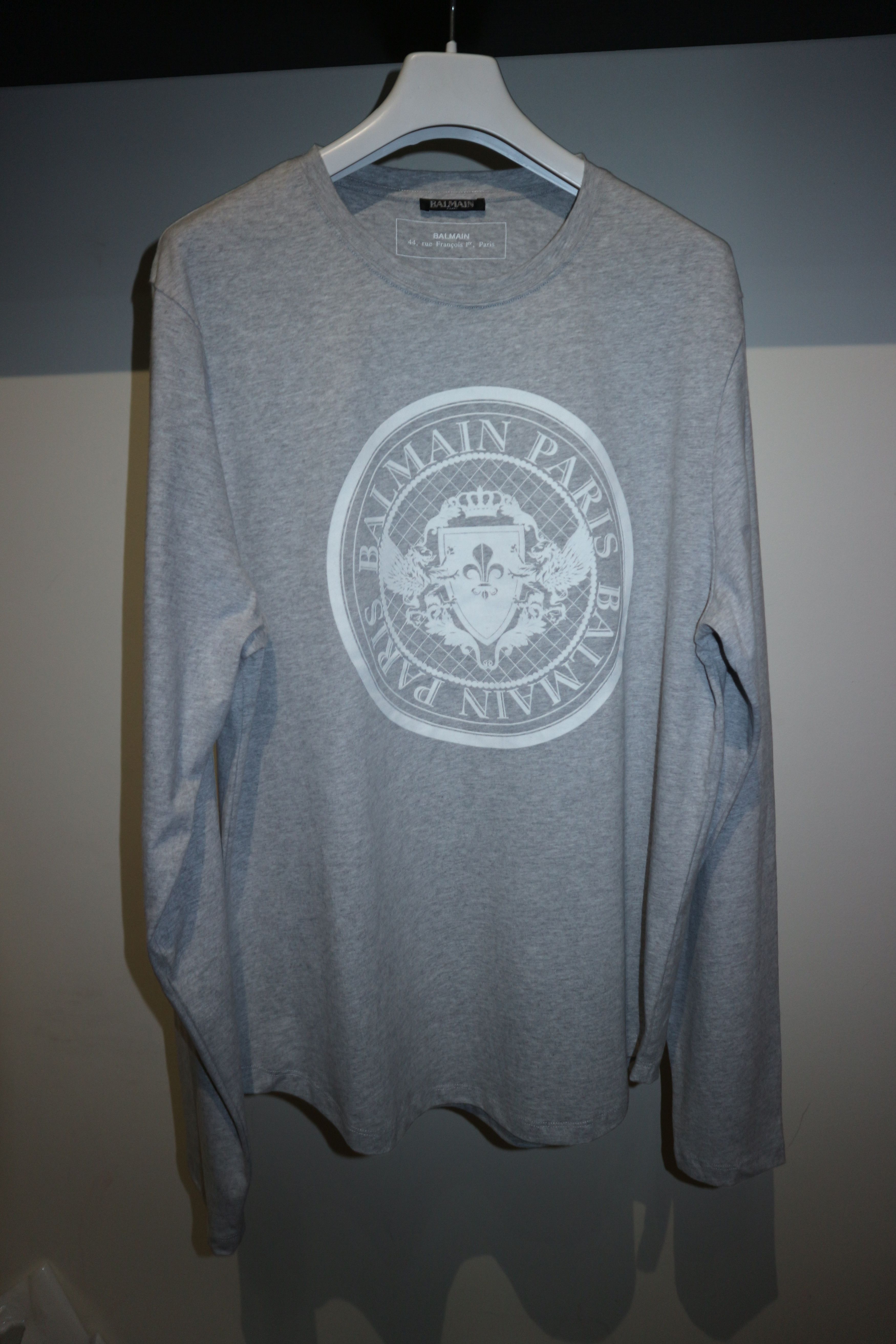 Balmain Flocked logo print t-shirt Size US XXL / EU 58 / 5 - 2 Thumbnail