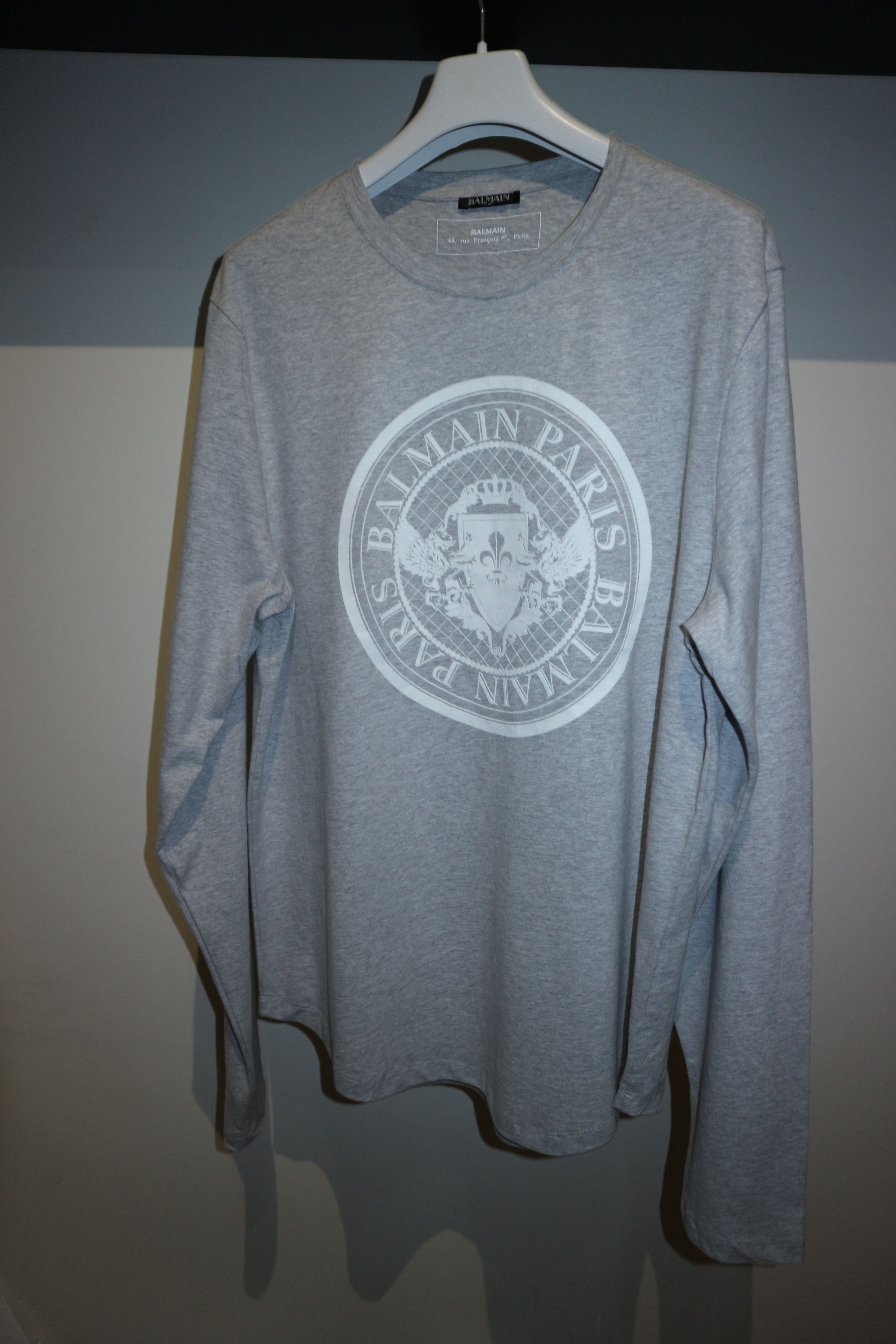 Balmain Flocked logo print t-shirt Size US XXL / EU 58 / 5 - 1 Thumbnail