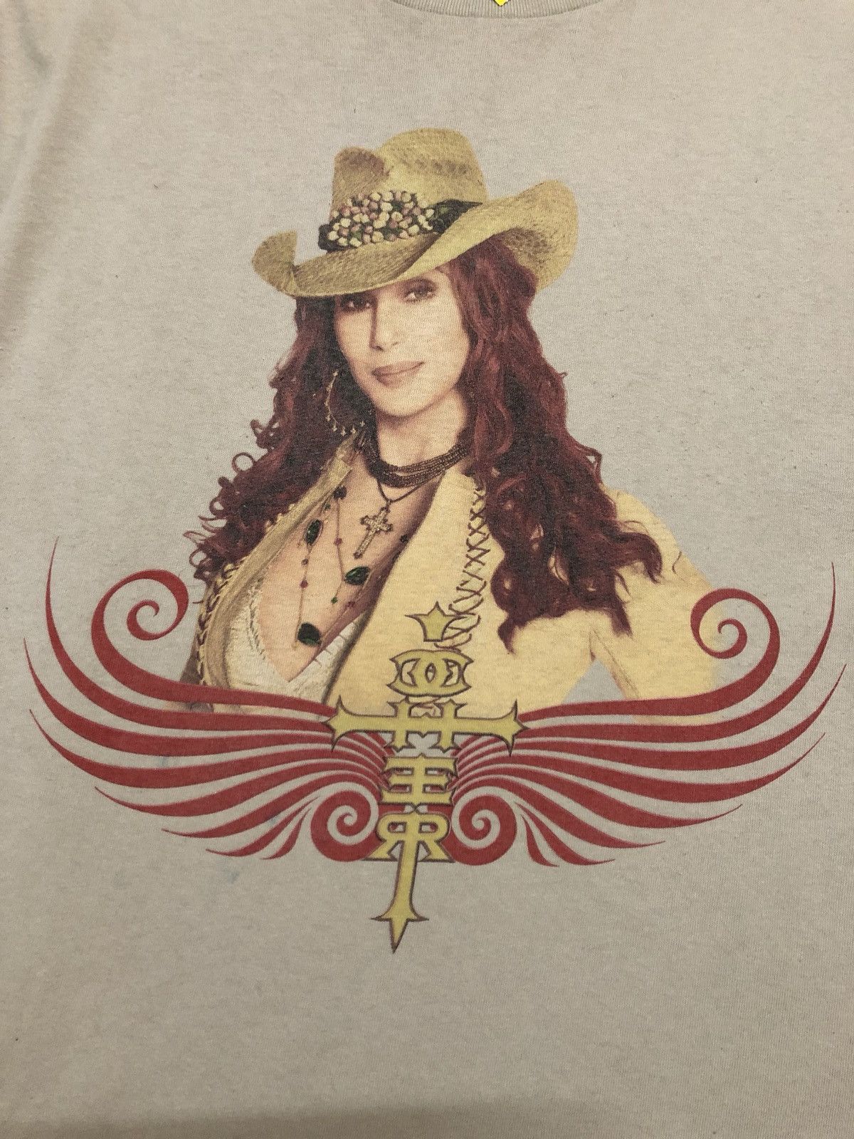 Vintage Vintage 00s CHER Living Proof Tour Promo Tee Size US L / EU 52-54 / 3 - 1 Thumbnail