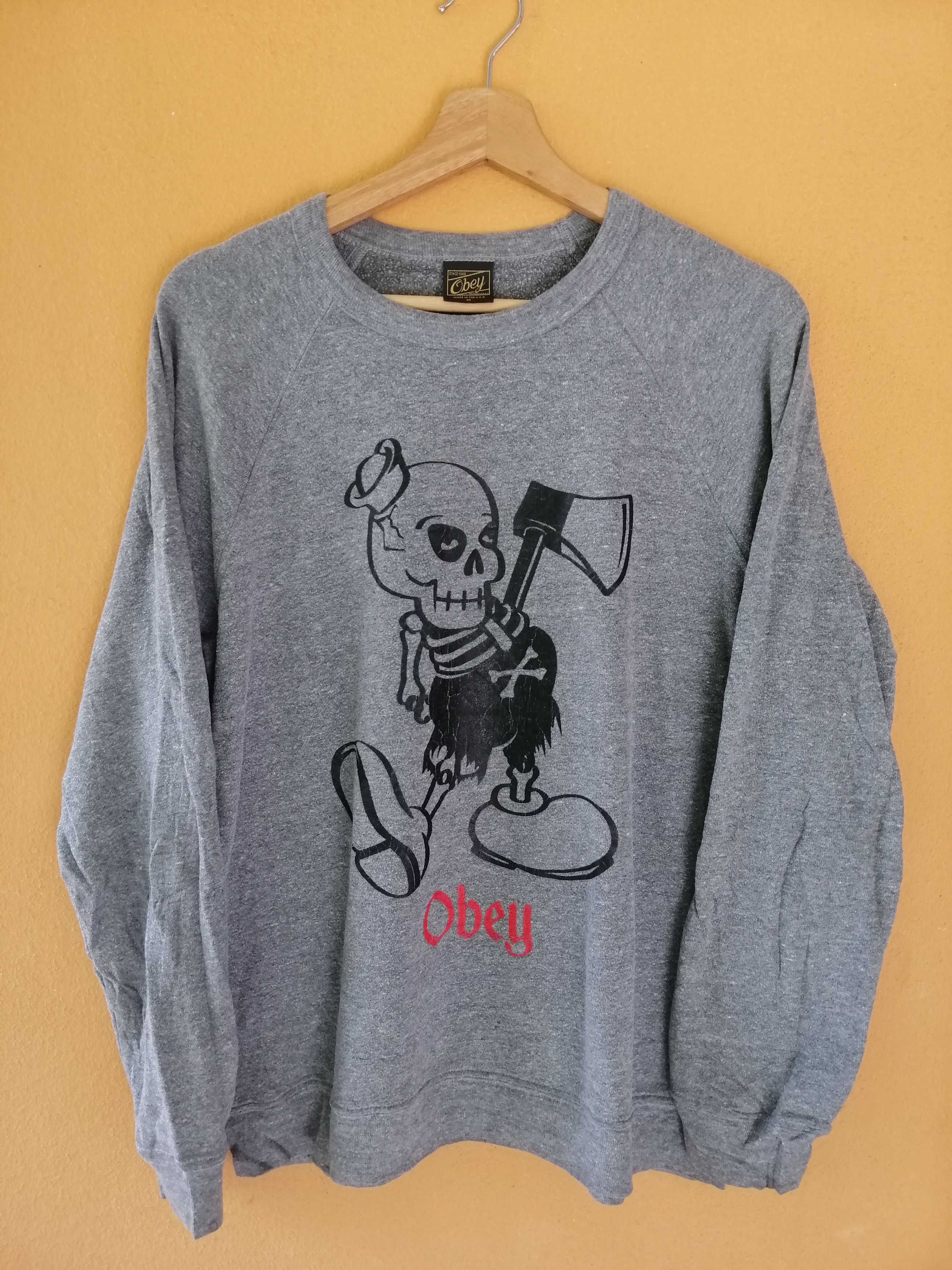 Obey Vintage Obey Skulls Sweatshirt B11 Size US M / EU 48-50 / 2 - 1 Thumbnail