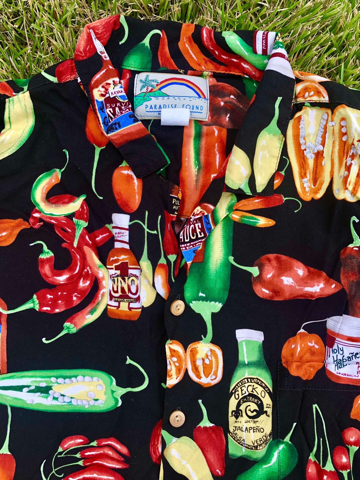 Tony Soprano Style Hot Sauce All Over Print Movie Button Up