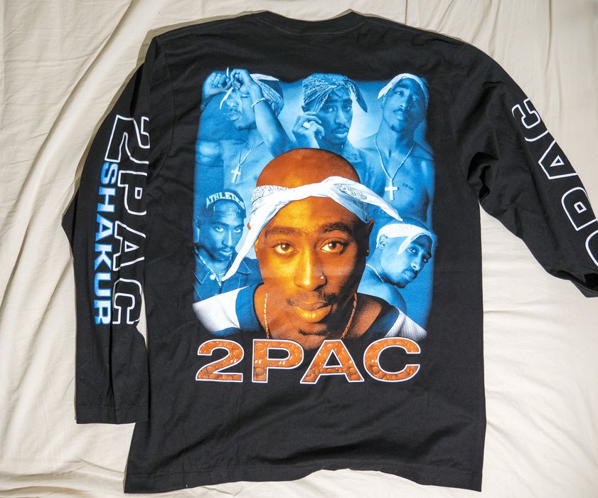 Rap Tees Vtg 90s Bootleg 2pac Shirt Hip Hop Rap Tees Tupac Shakur