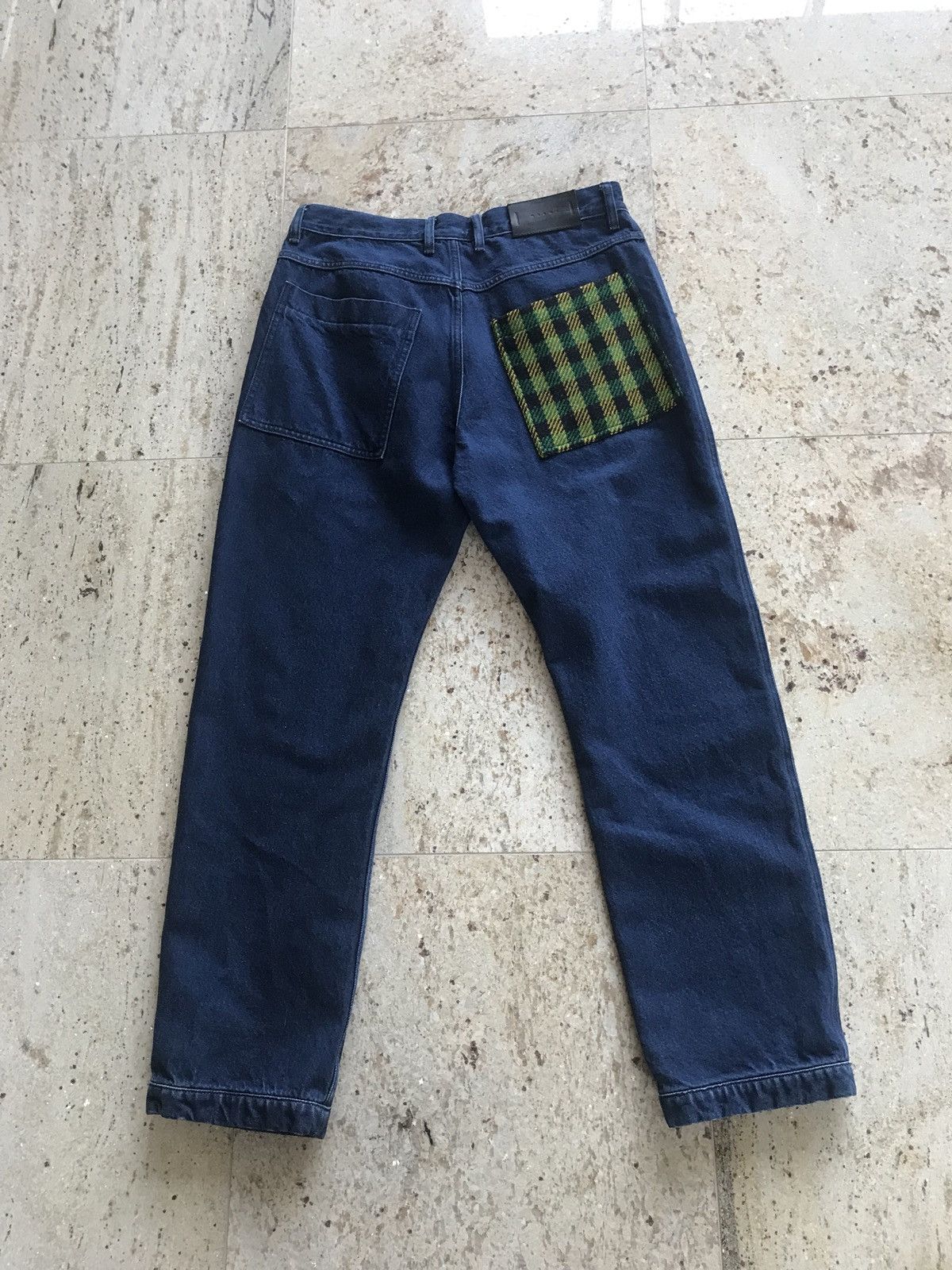 Marni Wool Plaid Contrast Back Pocket Denim Size US 32 / EU 48 - 2 Thumbnail