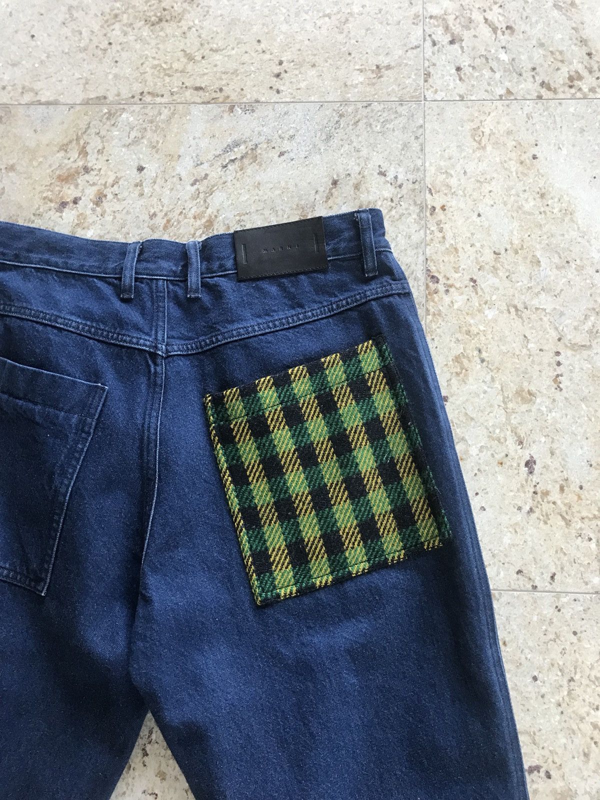 Marni Wool Plaid Contrast Back Pocket Denim Size US 32 / EU 48 - 4 Thumbnail