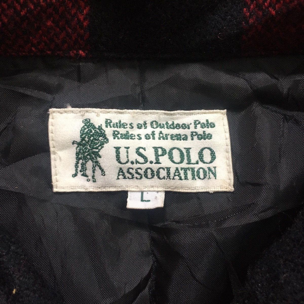 Polo Ralph Lauren × U.S. Polo Assn. × Vintage Us Polo Association Flannel Jacket Style Full Zipper Size US M / EU 48-50 / 2 - 5 Thumbnail