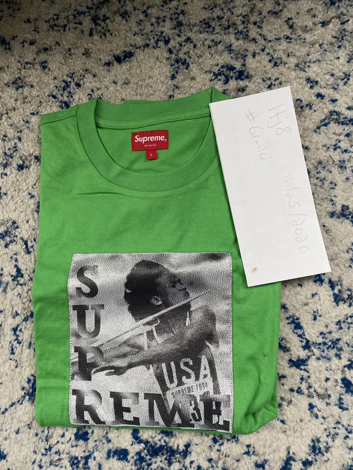 Supreme Javelin Label S/S Top Green