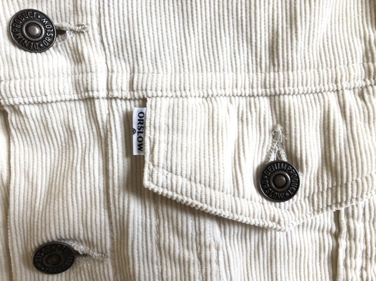 Orslow Orslow White Corduroy Denim Jacket Size US XS / EU 42 / 0 - 8 Thumbnail
