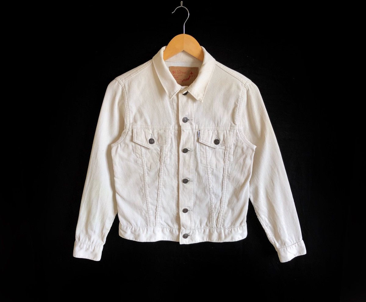 Orslow Orslow White Corduroy Denim Jacket Size US XS / EU 42 / 0 - 1 Thumbnail