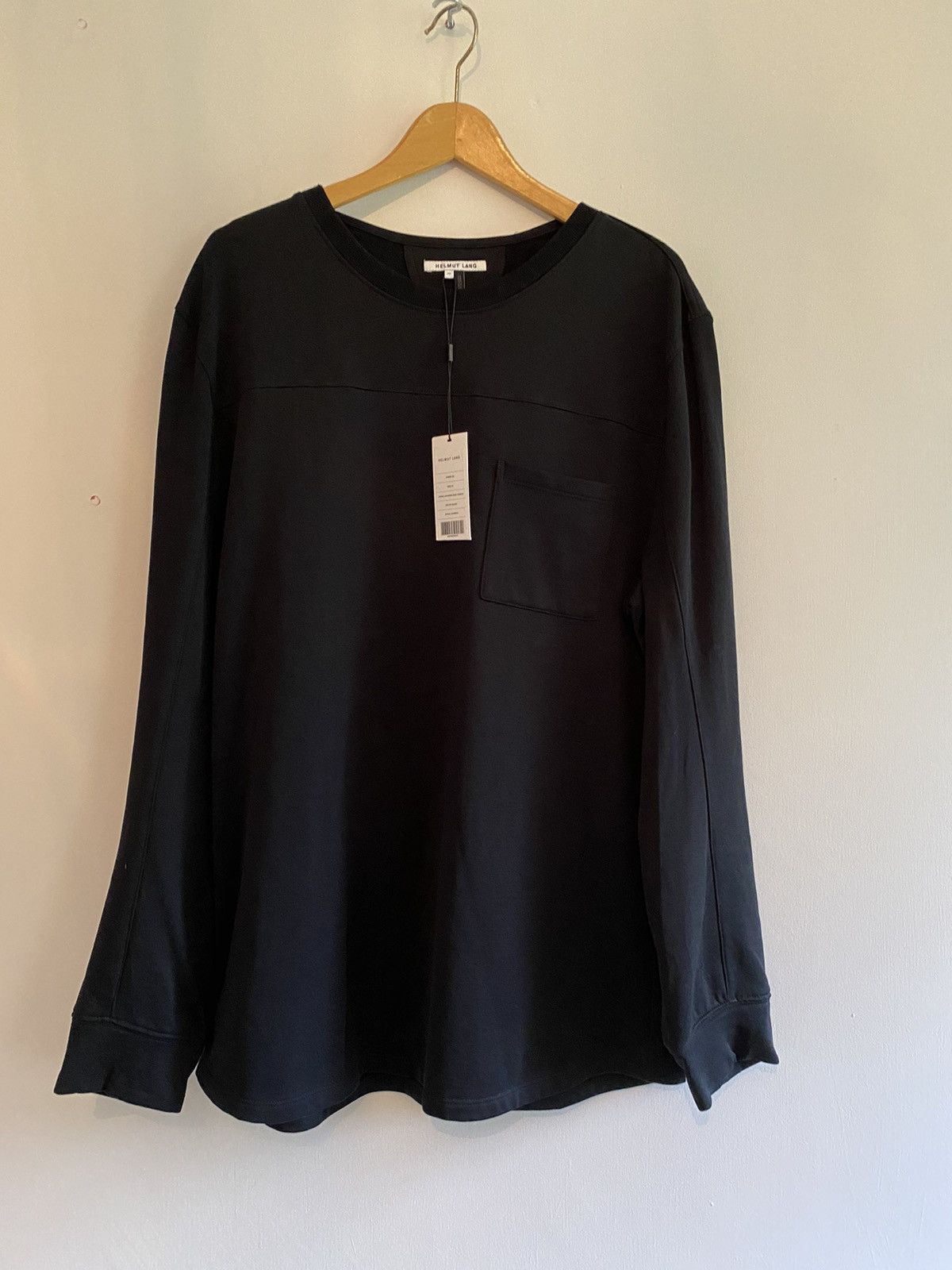 Helmut Lang brushed black fleece xl