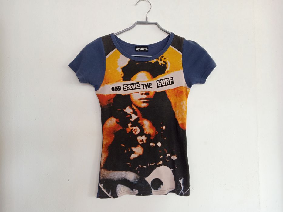 Hysteric Glamour Hysteric glamour God save the surf t shirt | Grailed