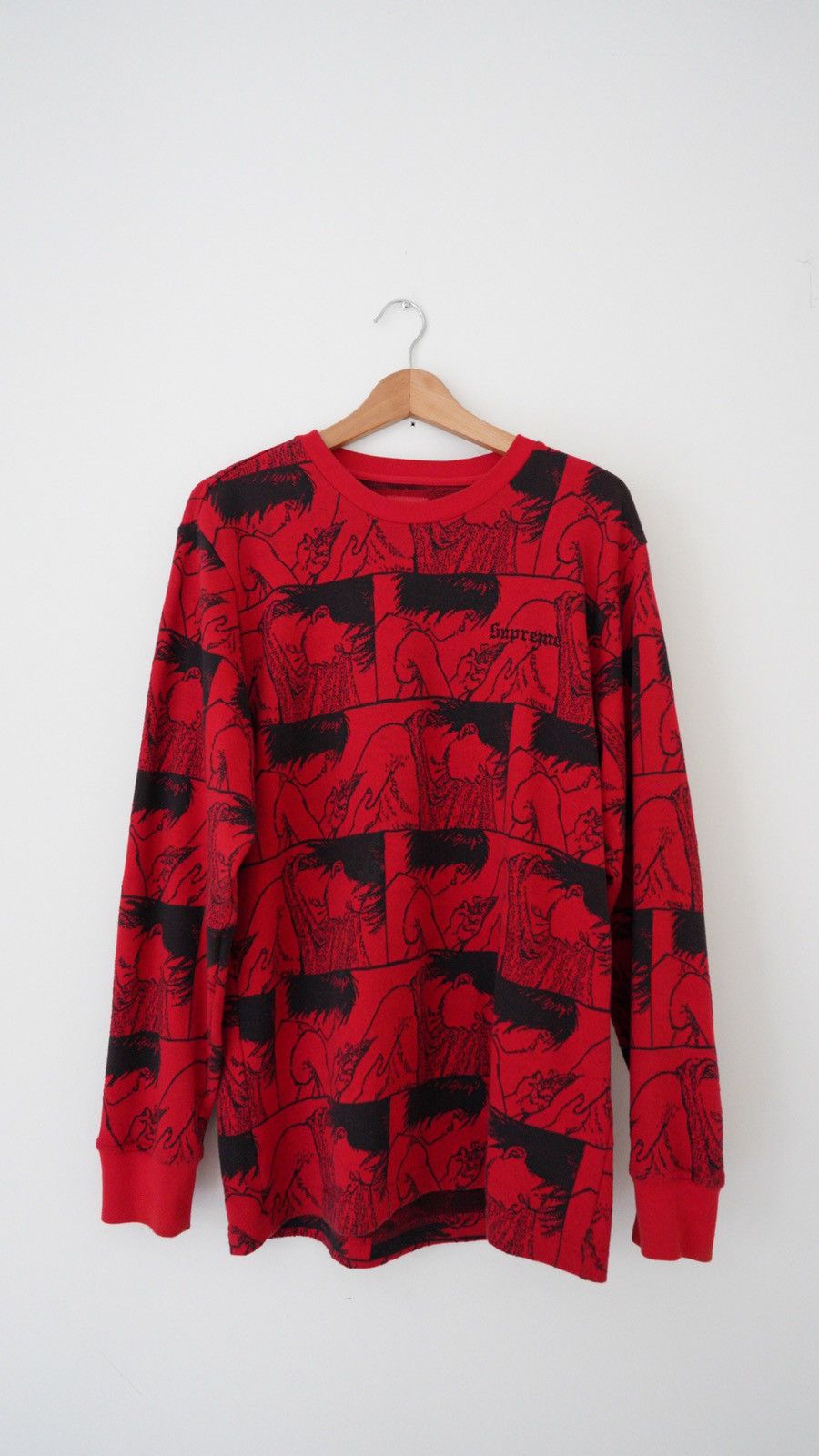 Supreme Supreme Akira Syringe Jacquard Long Sleeve Red | Grailed