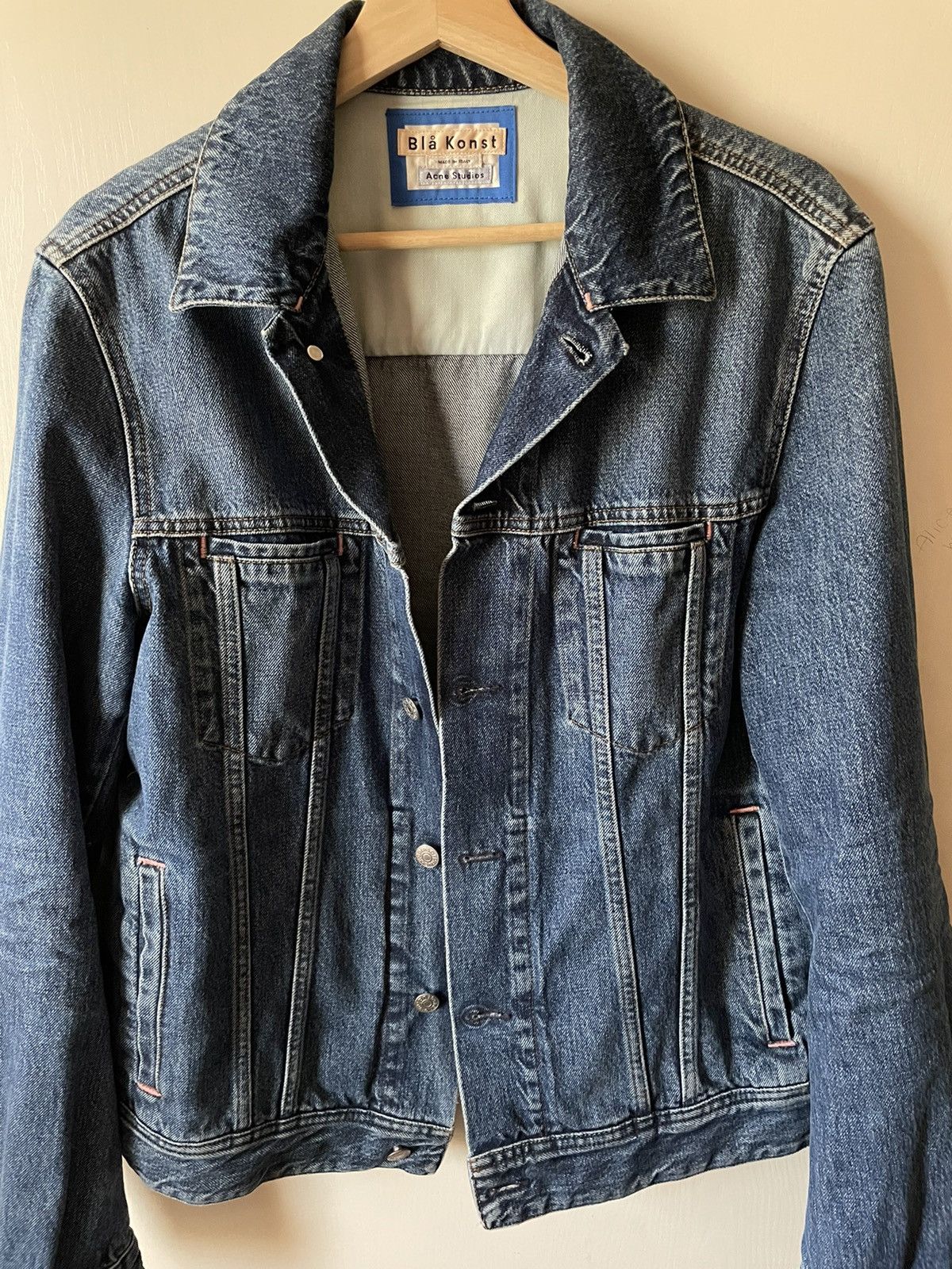 Acne Studios Acne Studios Blå Konst PASS MID BLUE Denim Jacket 